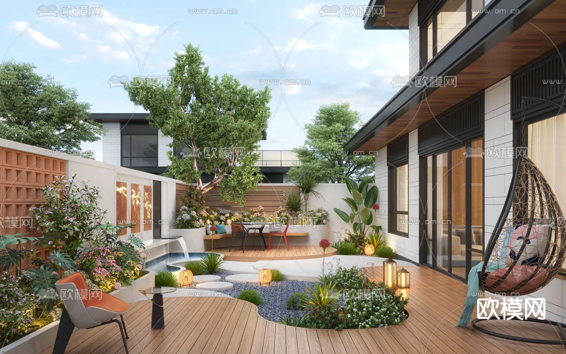 Garden - 3D Exterior Scene - 133