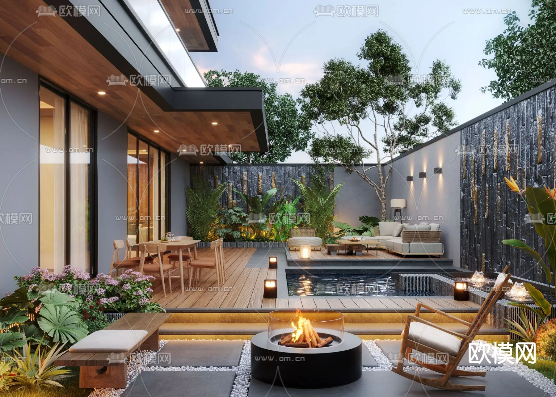 Garden - 3D Exterior Scene - 134