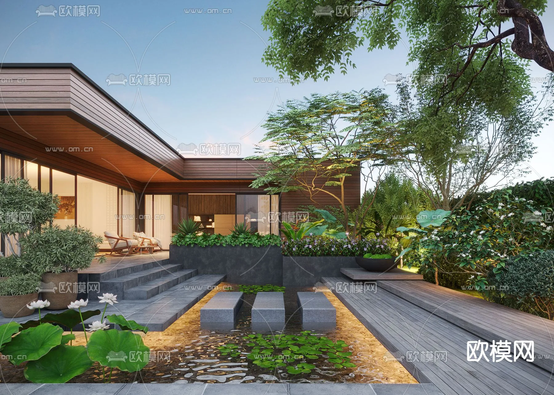 Garden - 3D Exterior Scene - 137
