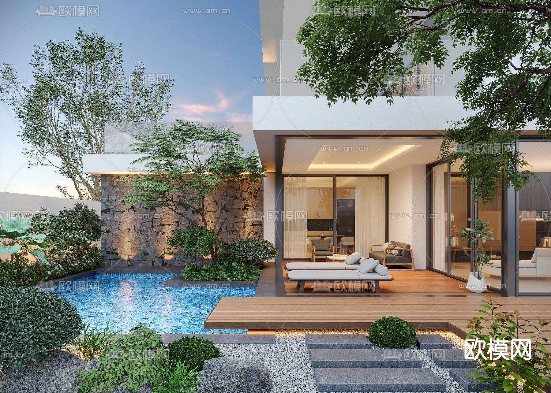 Garden - 3D Exterior Scene - 138