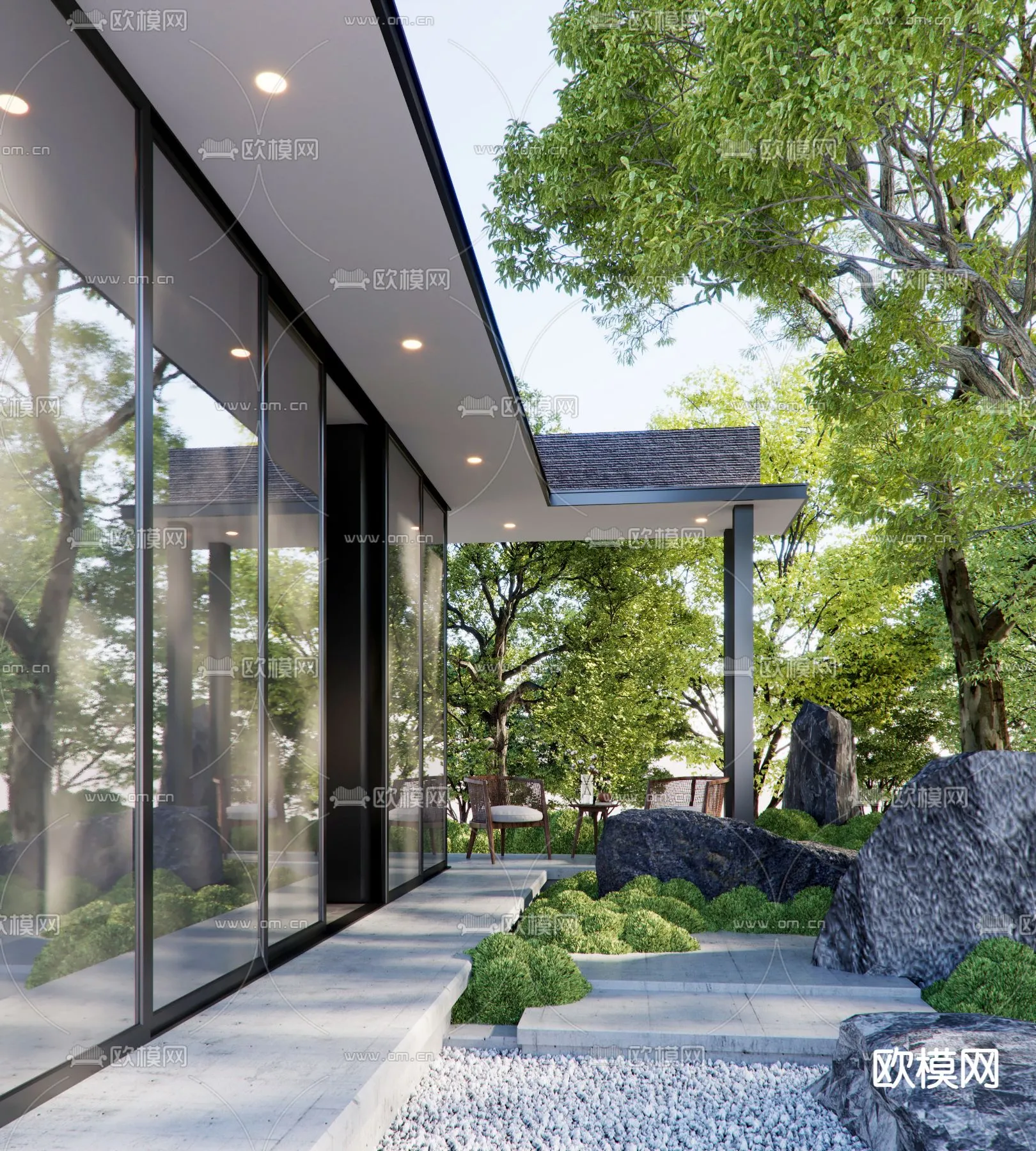 Garden - 3D Exterior Scene - 142