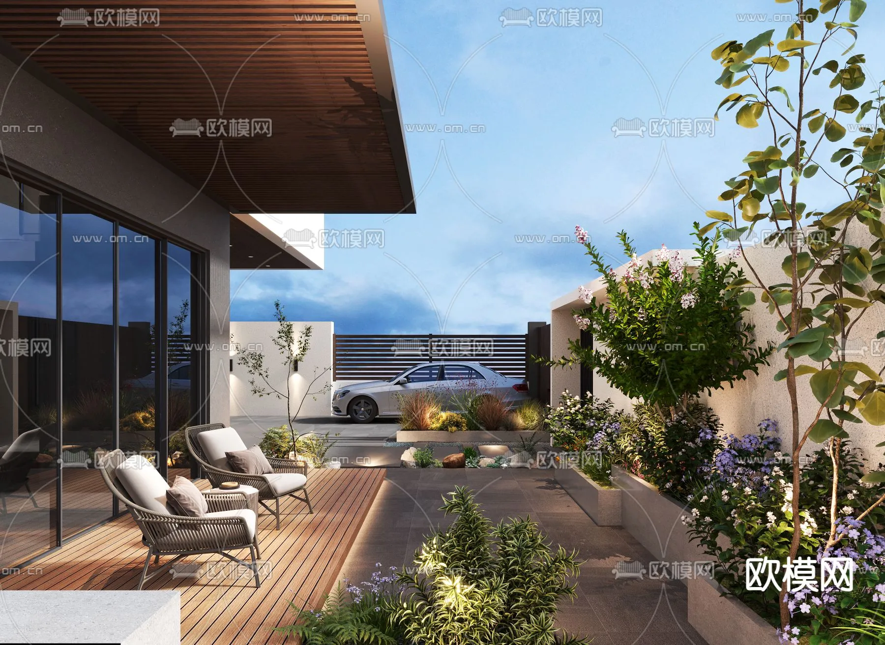 Garden - 3D Exterior Scene - 143