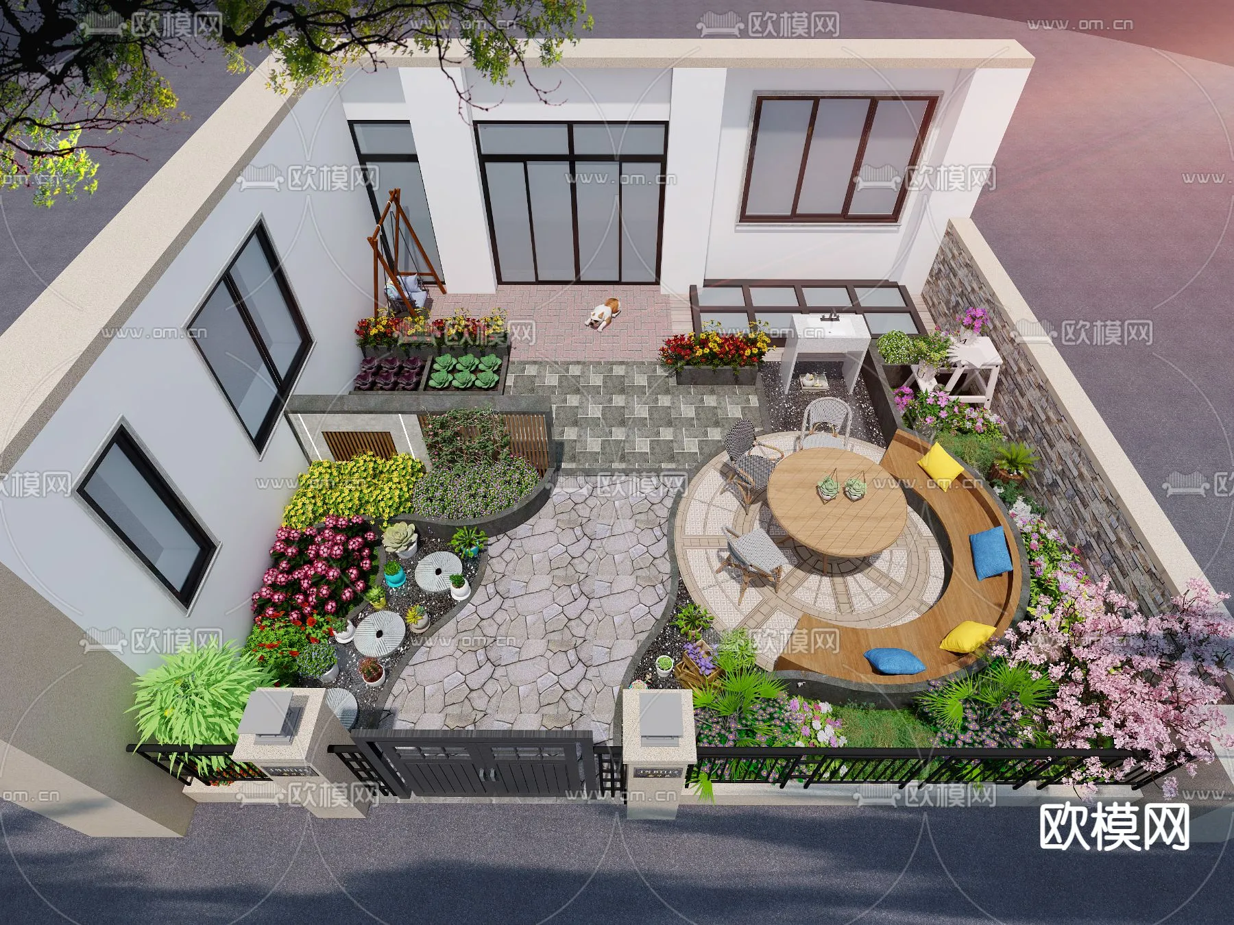 Garden - 3D Exterior Scene - 148