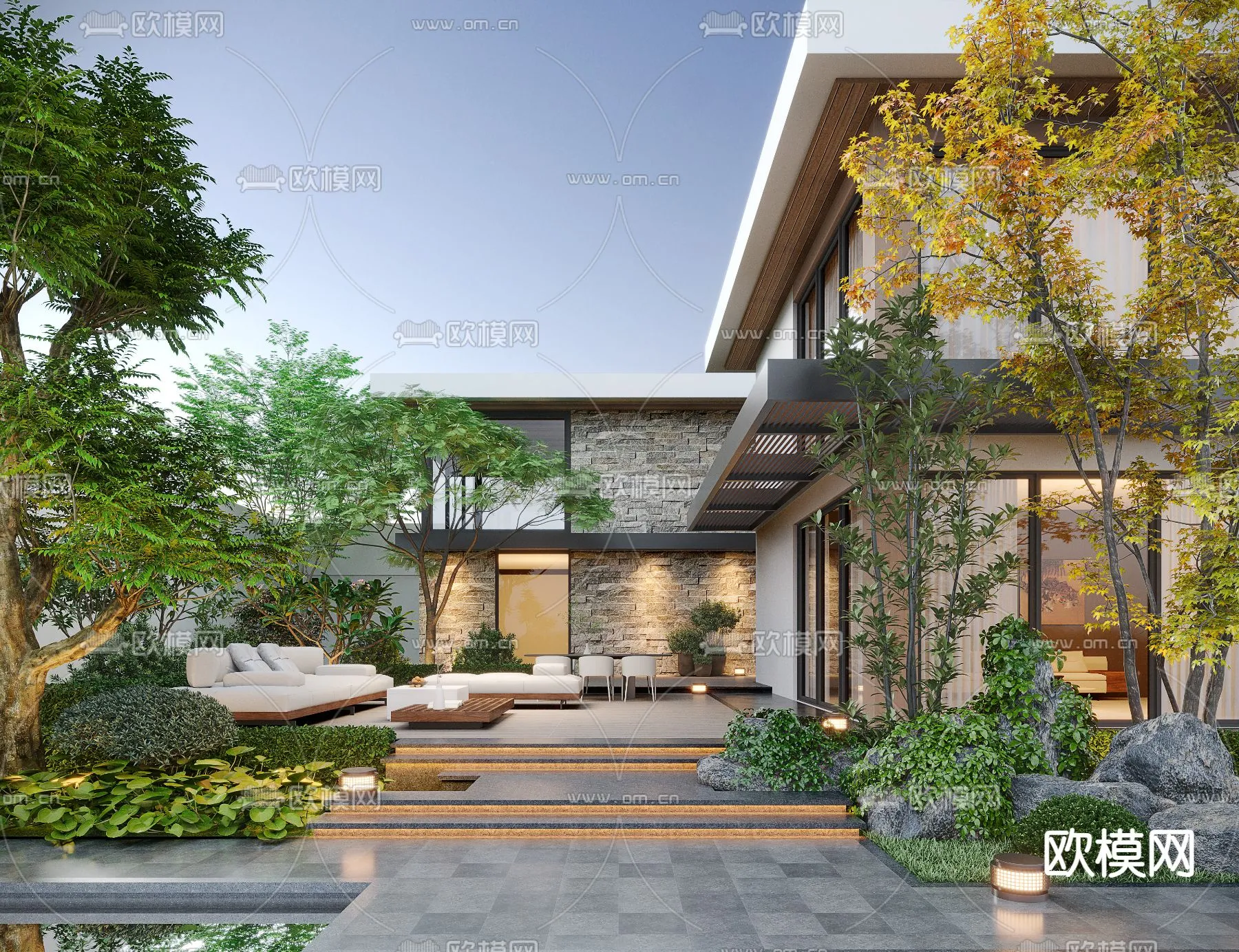 Garden - 3D Exterior Scene - 150