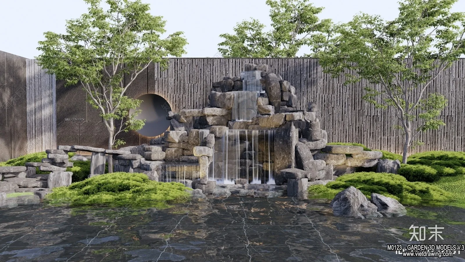 Garden 3D Models - Architecture Decor 3D - 001