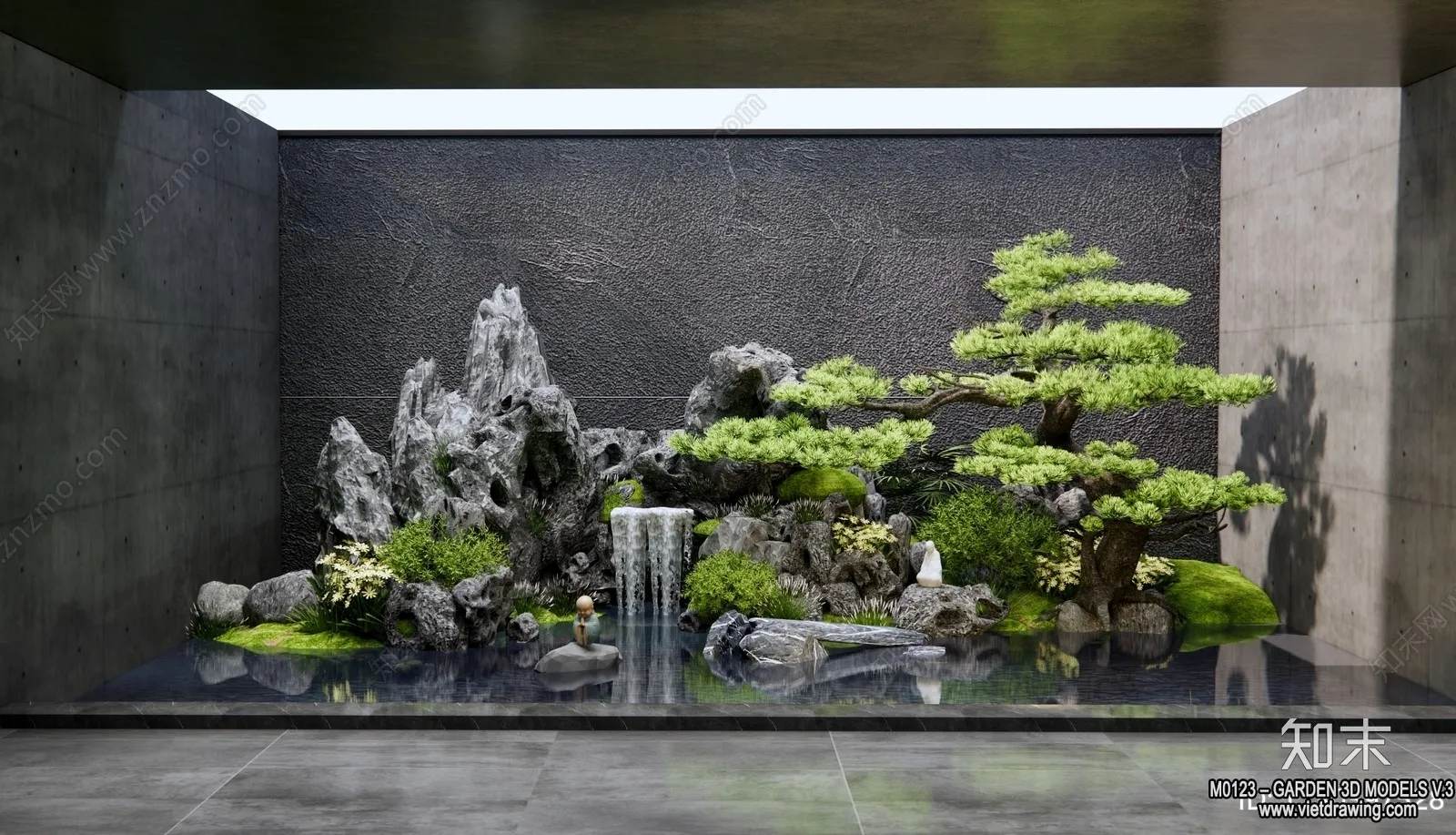 Garden 3D Models - Architecture Decor 3D - 003