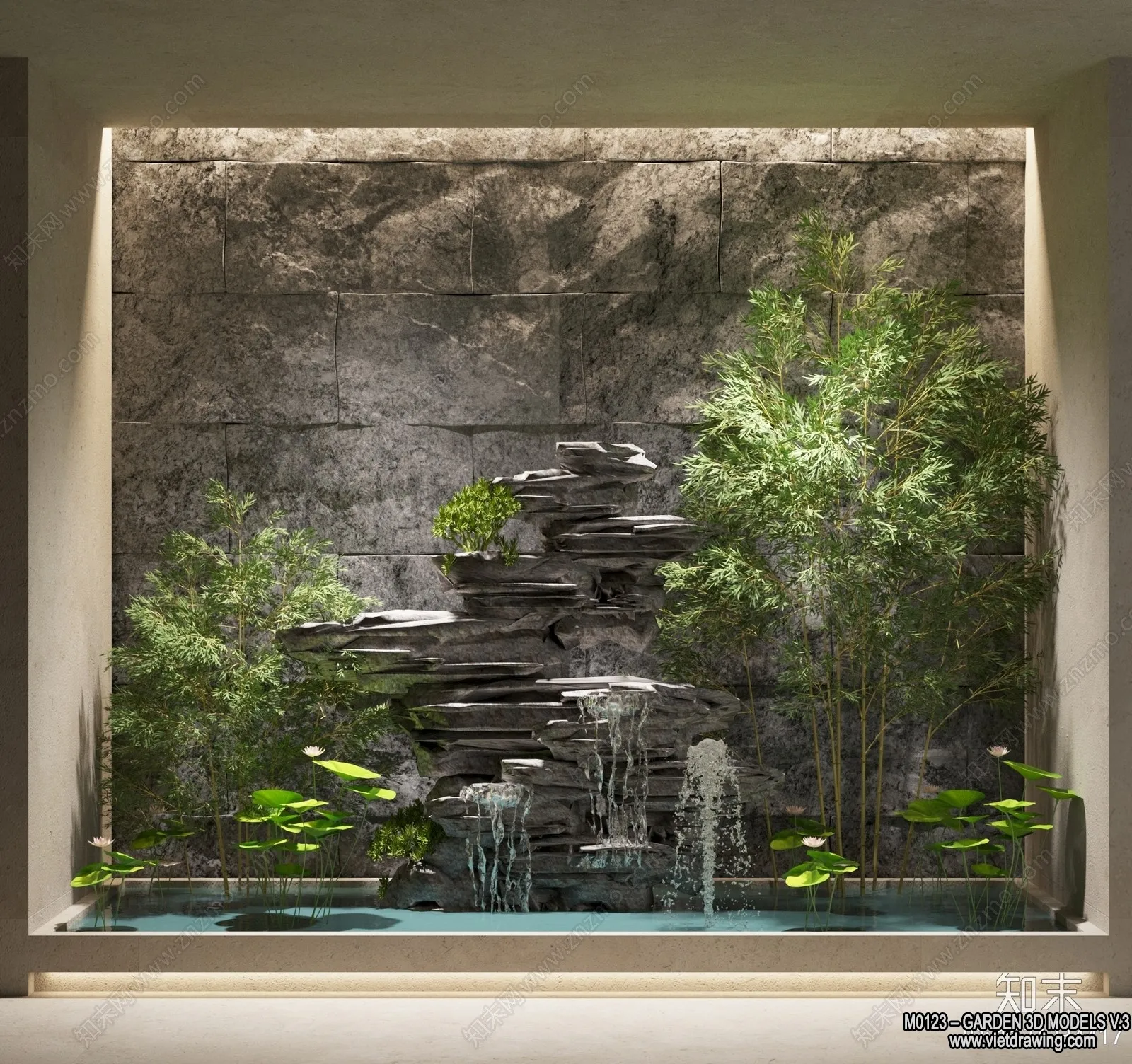 Garden 3D Models - Architecture Decor 3D - 005
