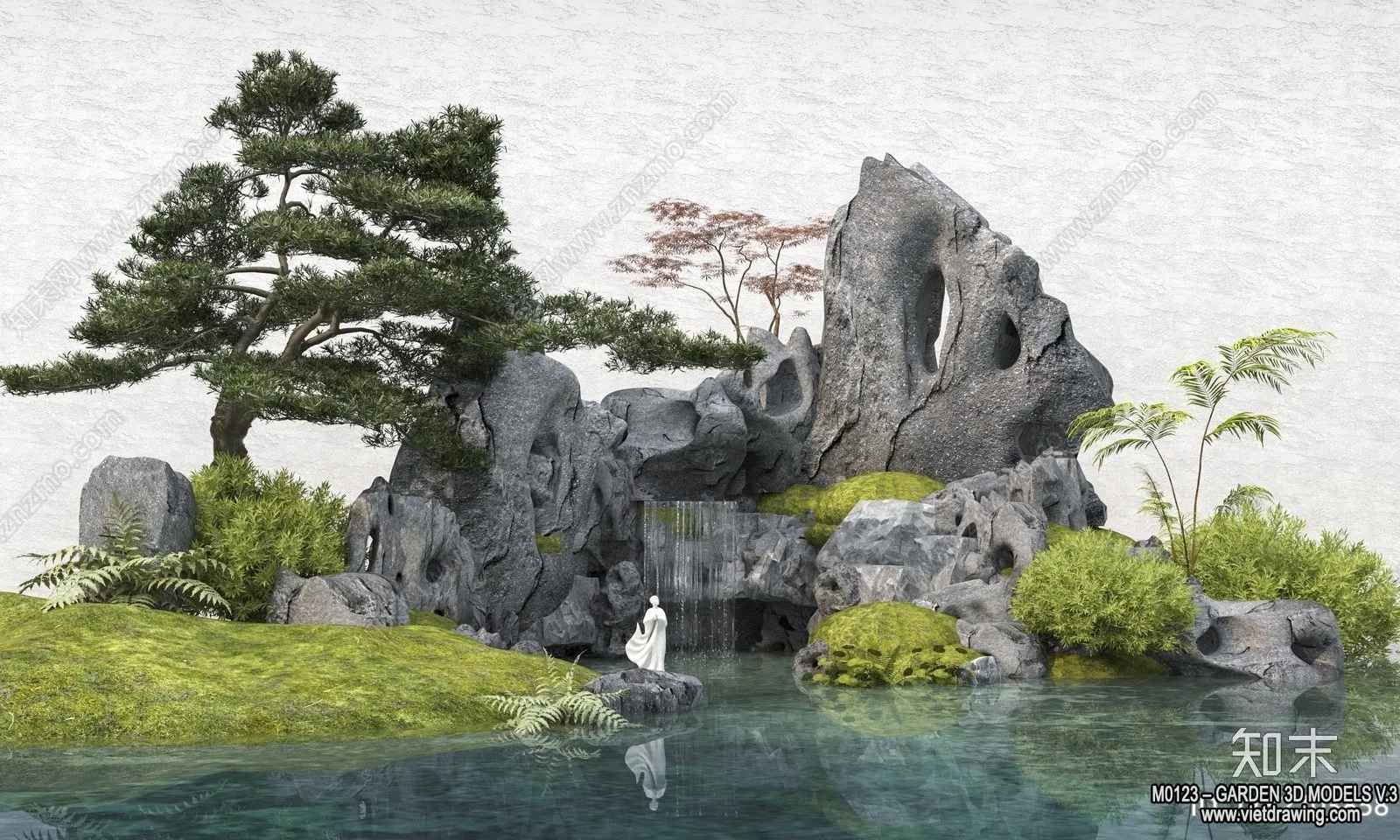 Garden 3D Models - Architecture Decor 3D - 009