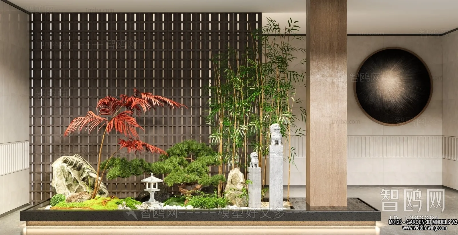 Garden 3D Models - Architecture Decor 3D - 011