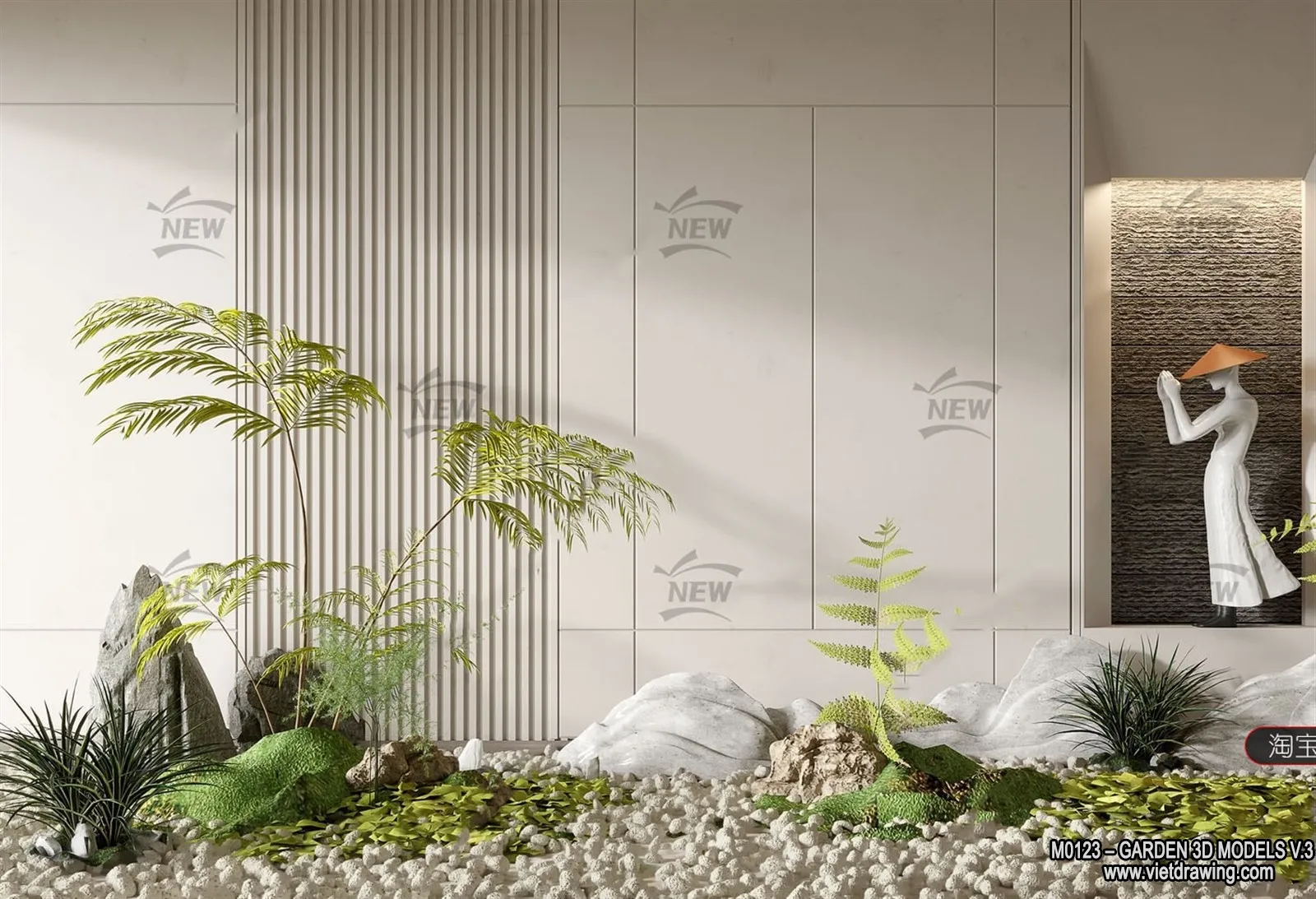 Garden 3D Models - Architecture Decor 3D - 019