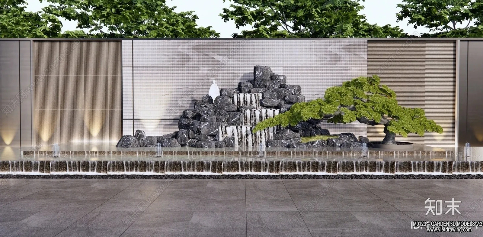 Garden 3D Models - Architecture Decor 3D - 021