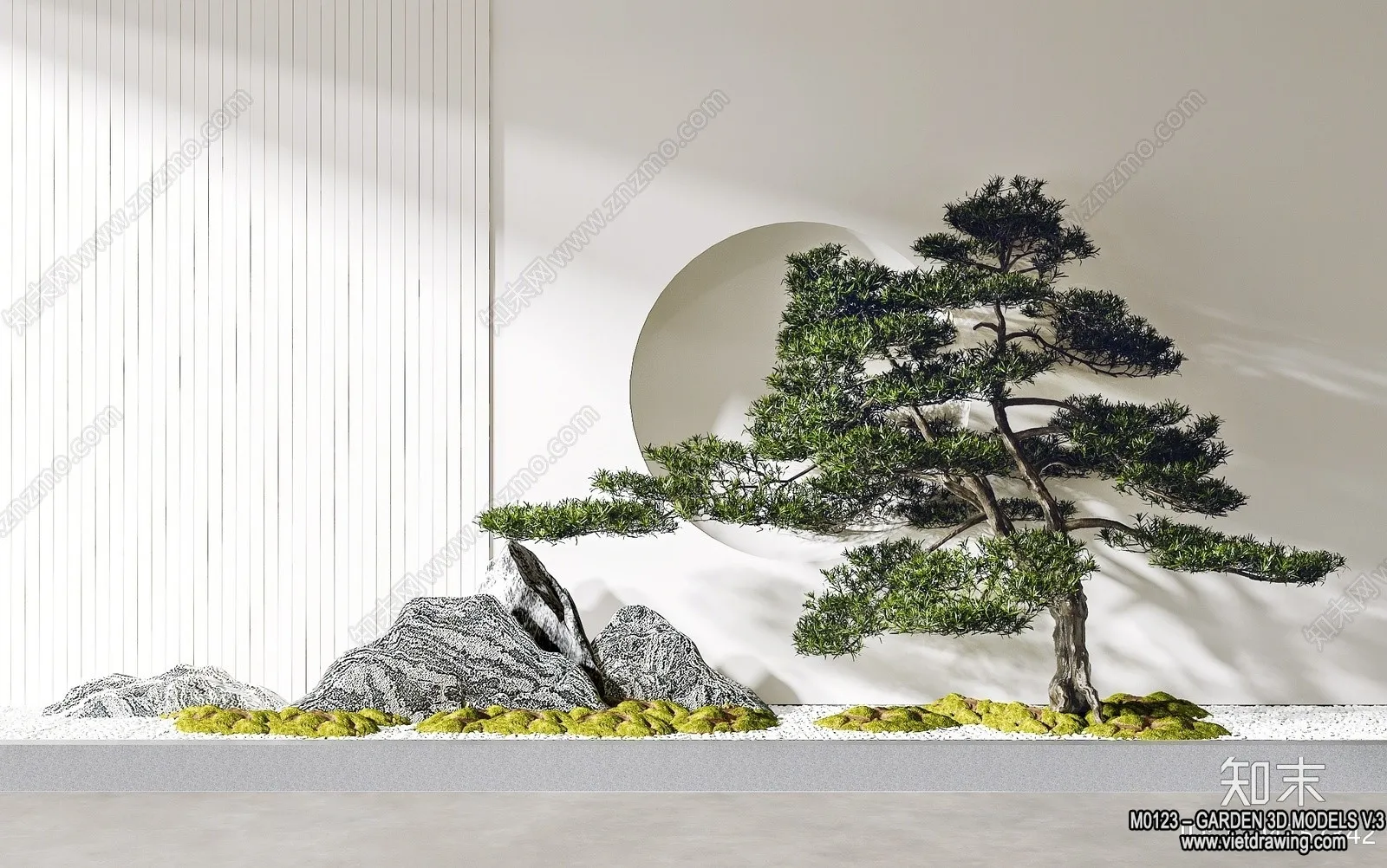 Garden 3D Models - Architecture Decor 3D - 022