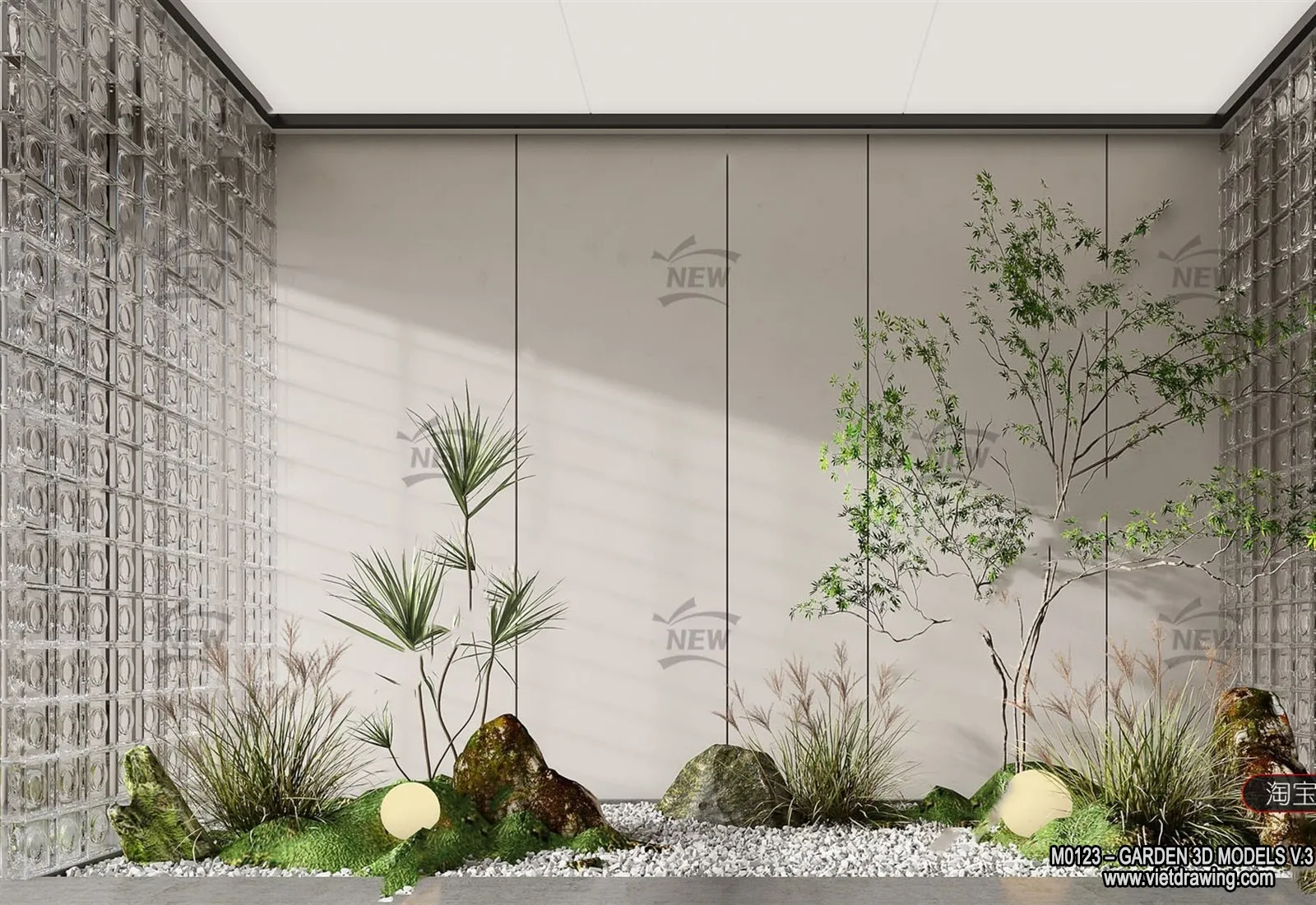 Garden 3D Models - Architecture Decor 3D - 023