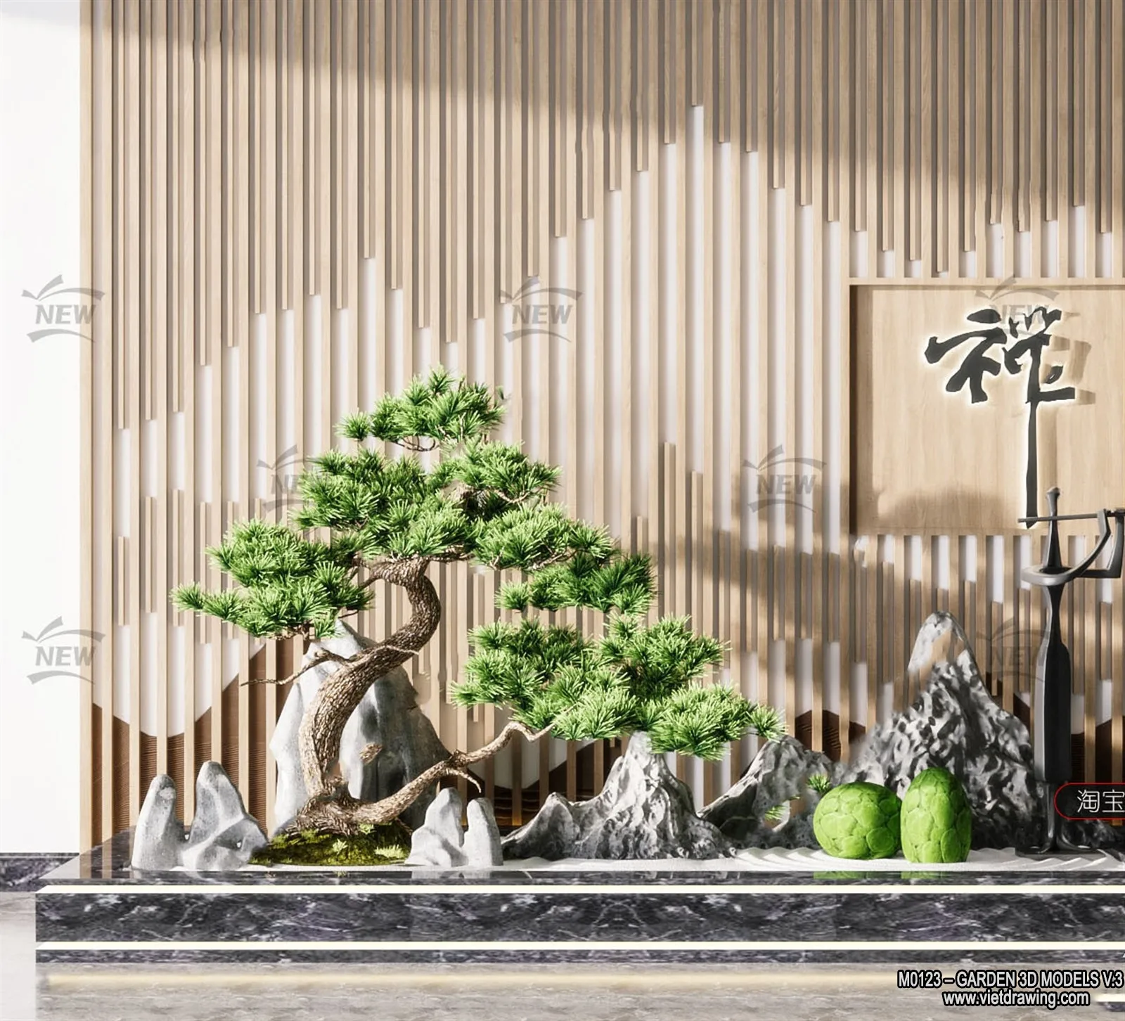 Garden 3D Models - Architecture Decor 3D - 024