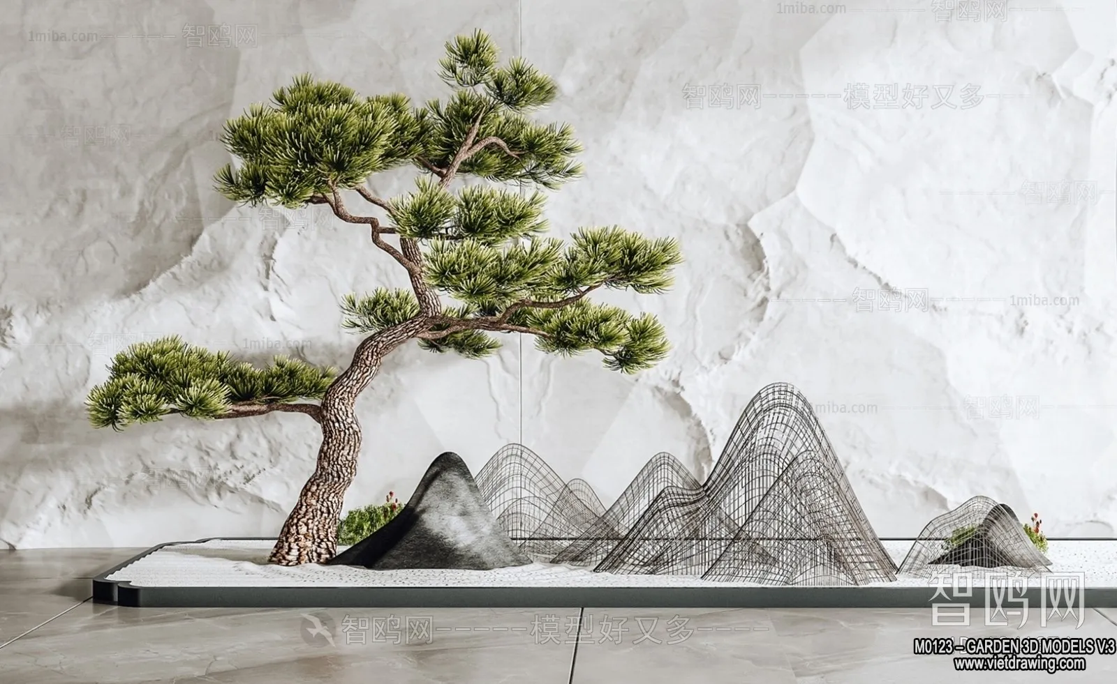 Garden 3D Models - Architecture Decor 3D - 026