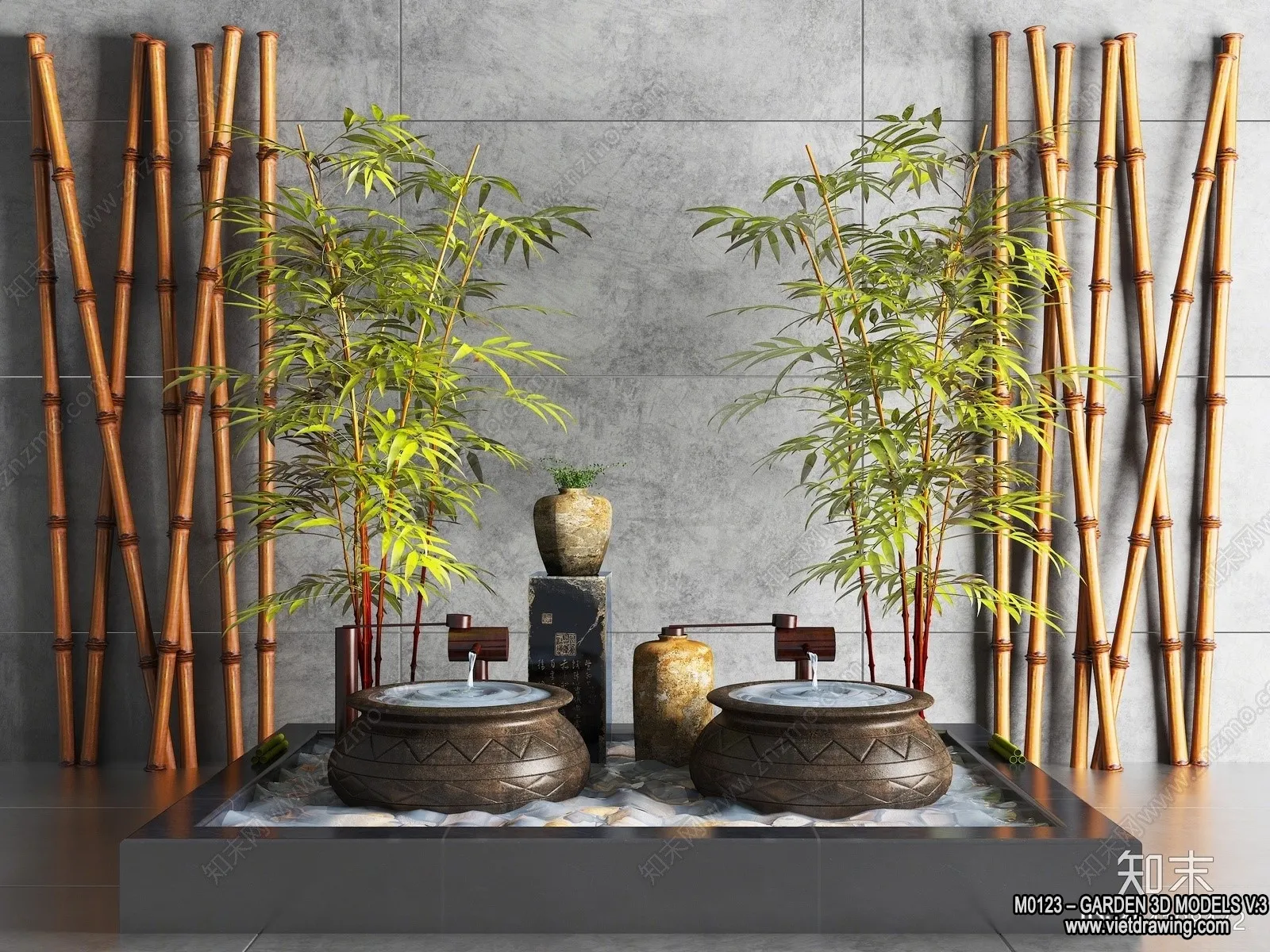Garden 3D Models - Architecture Decor 3D - 027
