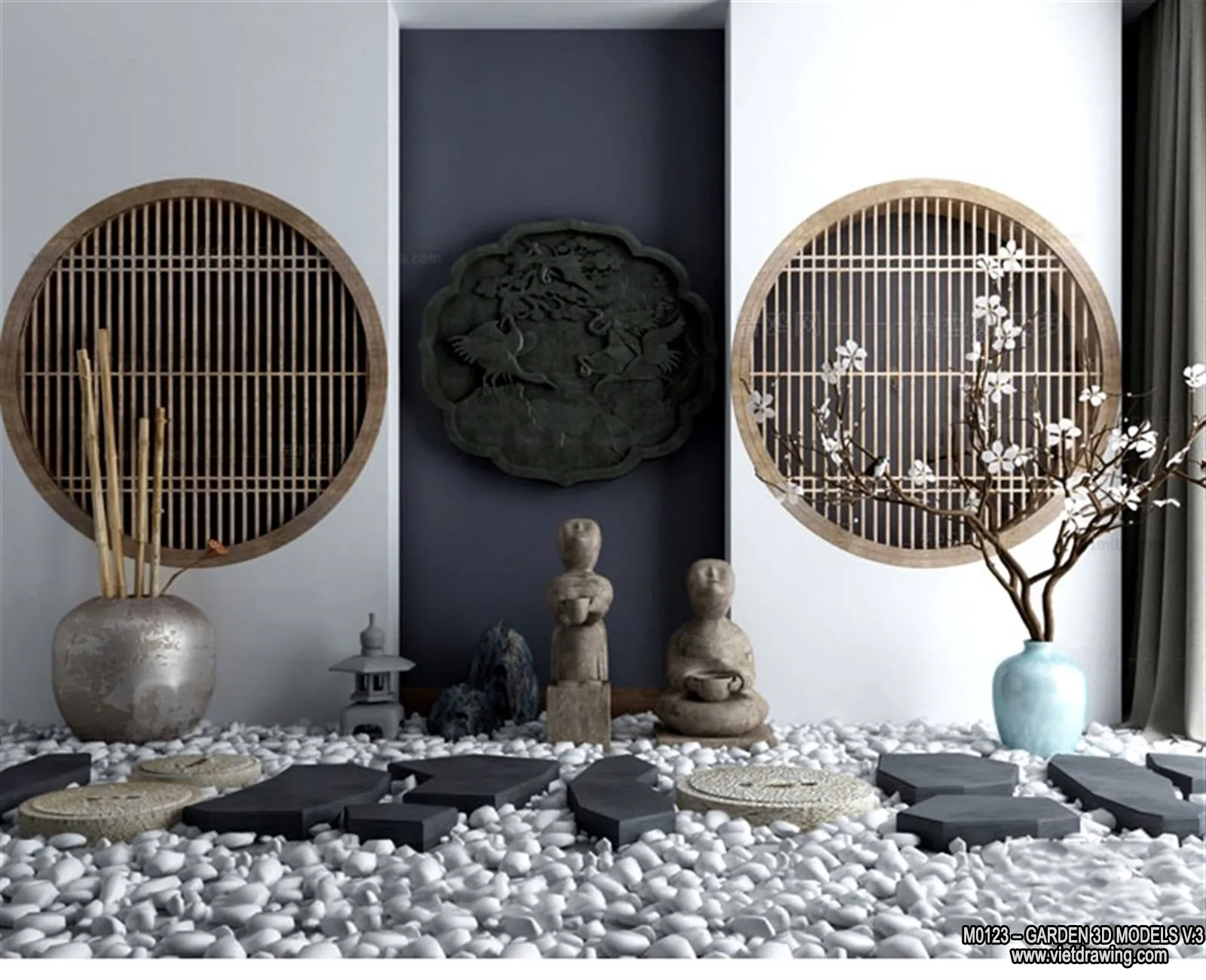 Garden 3D Models - Architecture Decor 3D - 031