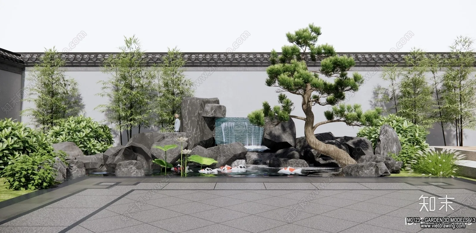 Garden 3D Models - Architecture Decor 3D - 032