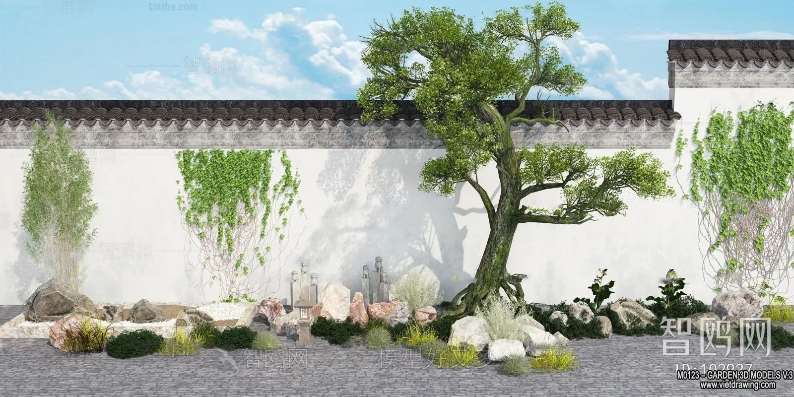 Garden 3D Models - Architecture Decor 3D - 044