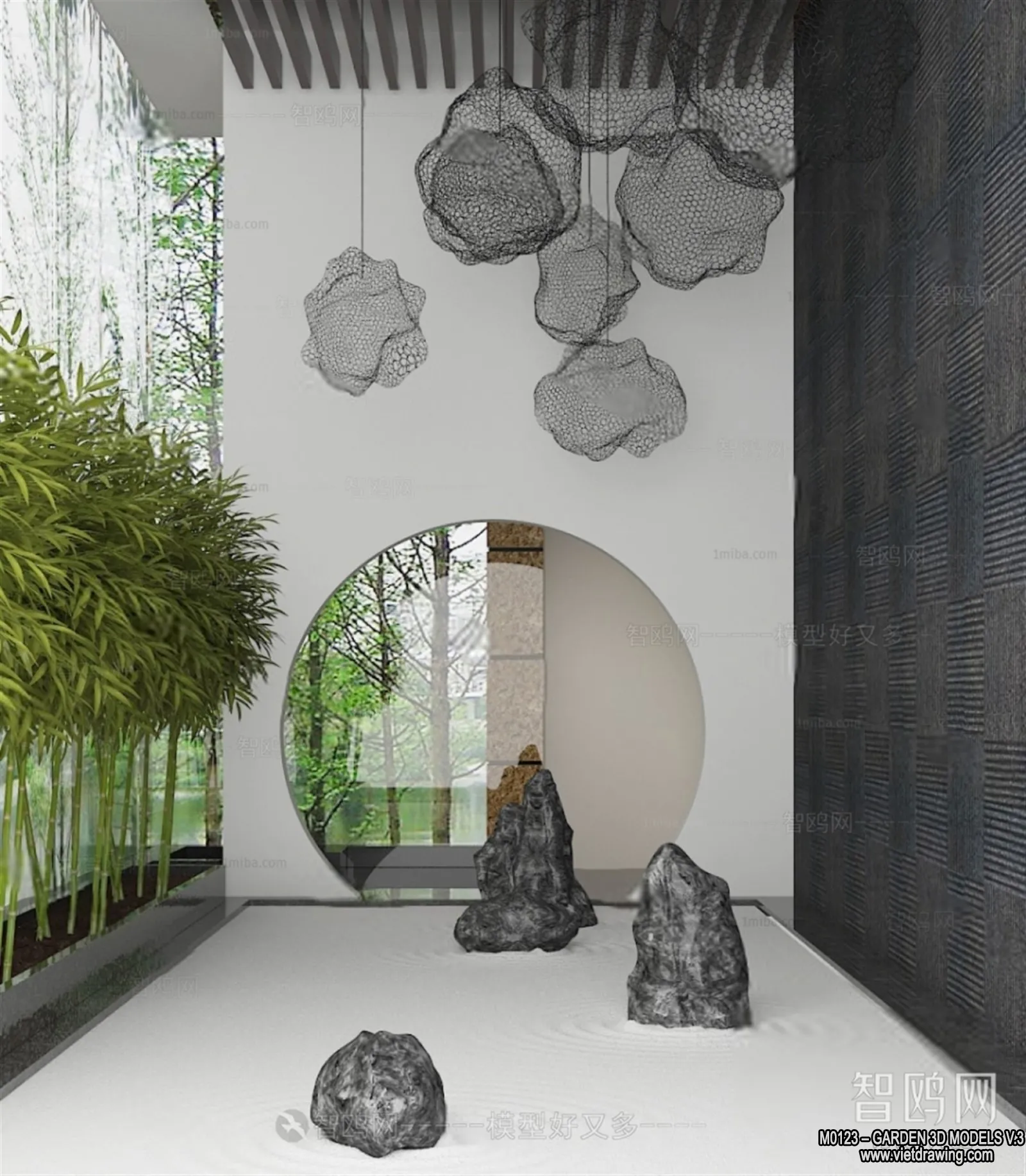 Garden 3D Models - Architecture Decor 3D - 046