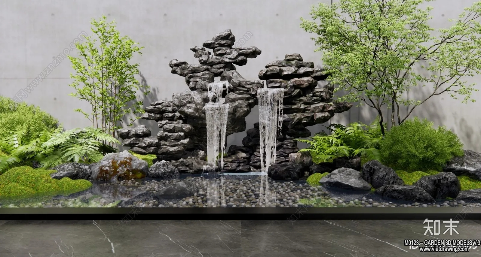 Garden 3D Models - Architecture Decor 3D - 054