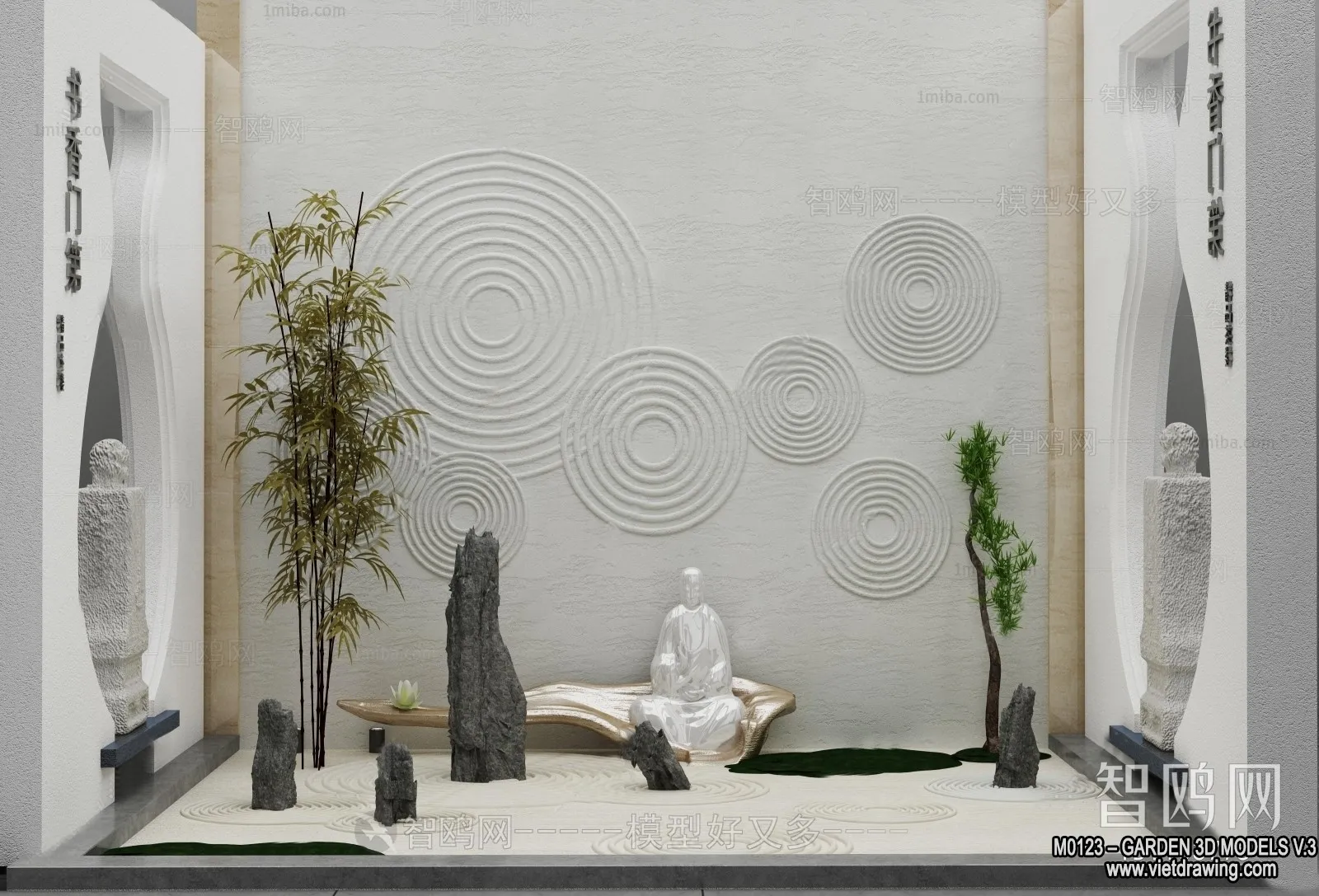 Garden 3D Models - Architecture Decor 3D - 066