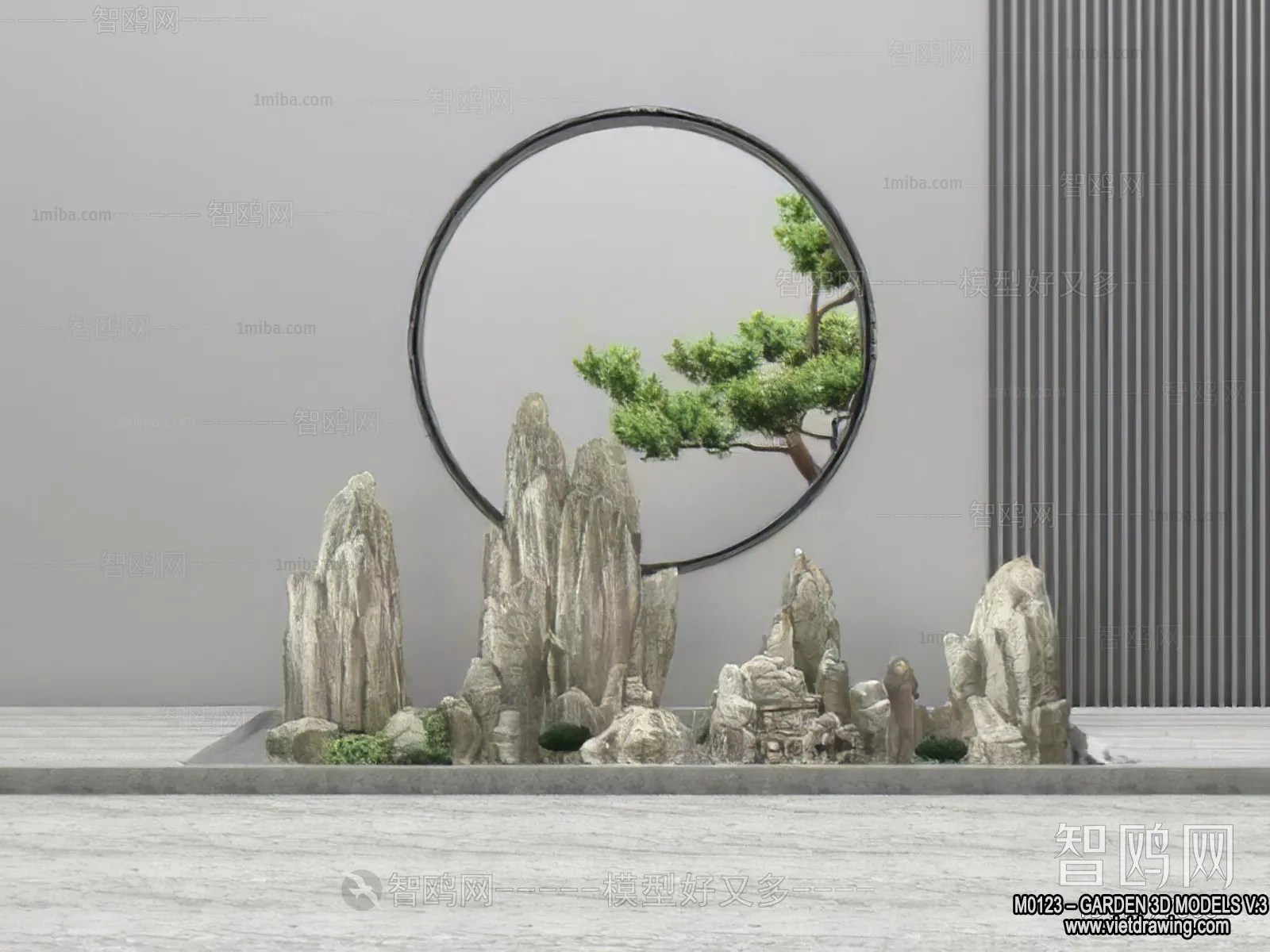 Garden 3D Models - Architecture Decor 3D - 077