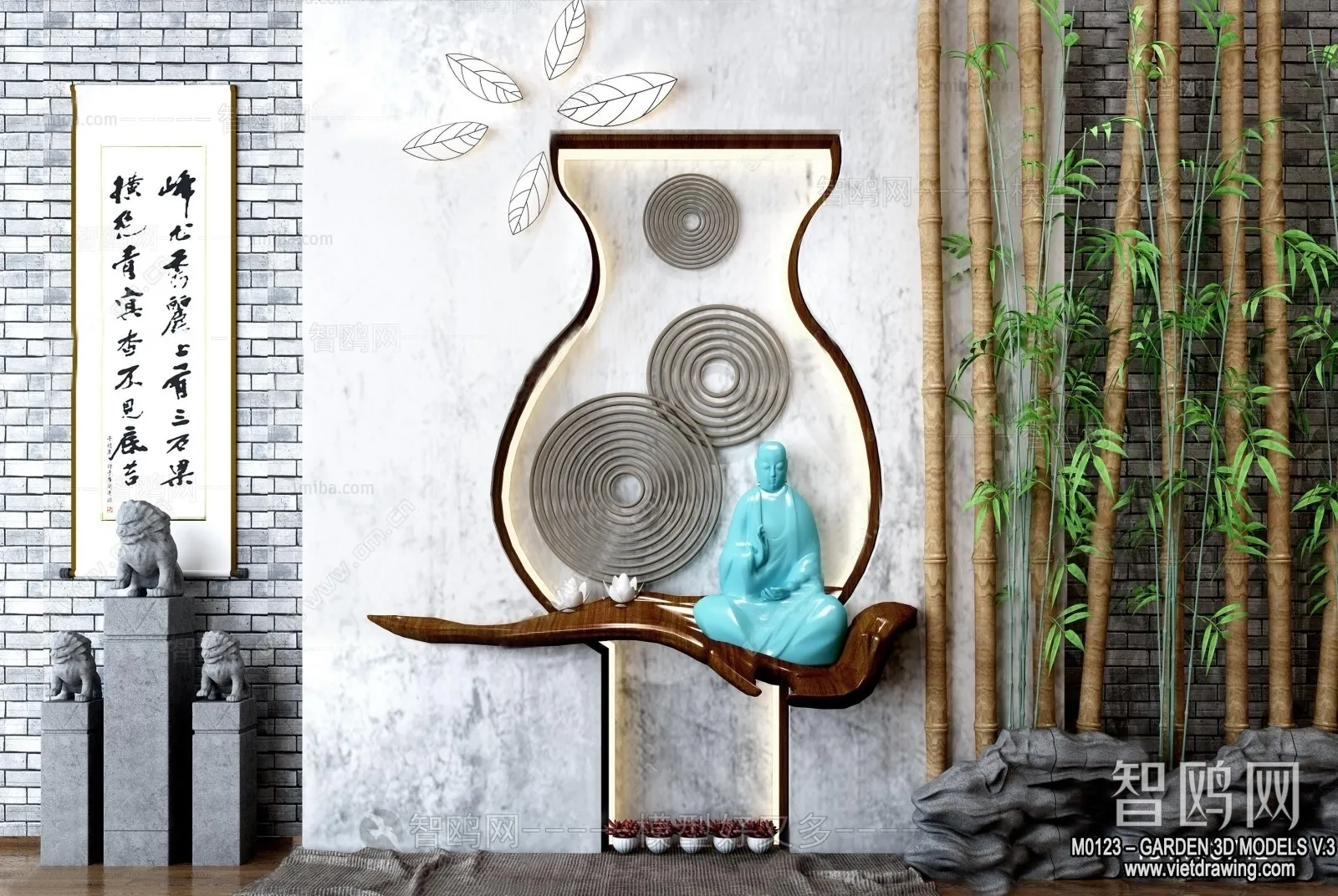 Garden 3D Models - Architecture Decor 3D - 078