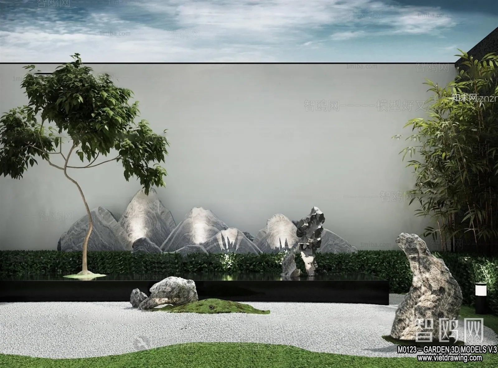 Garden 3D Models - Architecture Decor 3D - 089