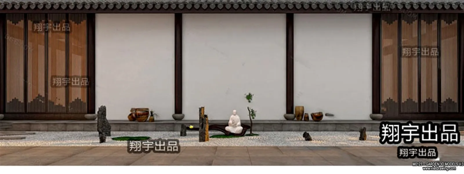 Garden 3D Models - Architecture Decor 3D - 090