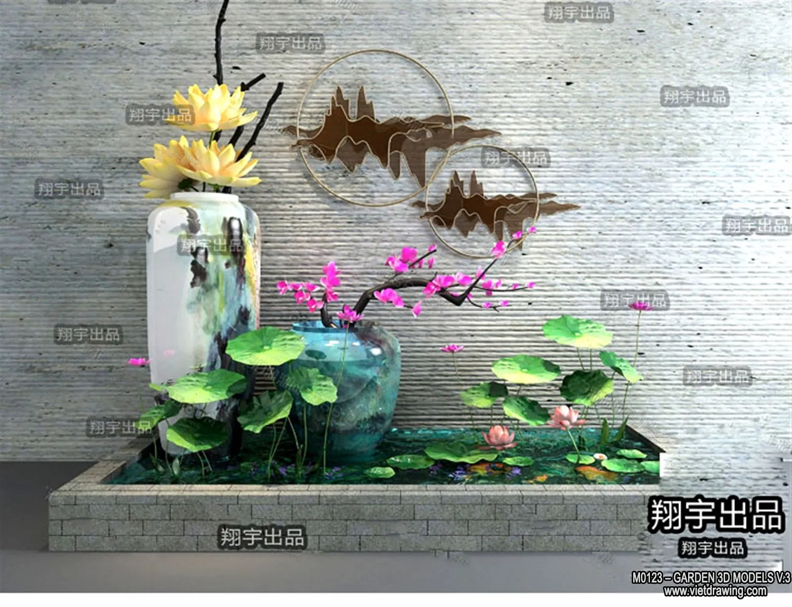 Garden 3D Models - Architecture Decor 3D - 097