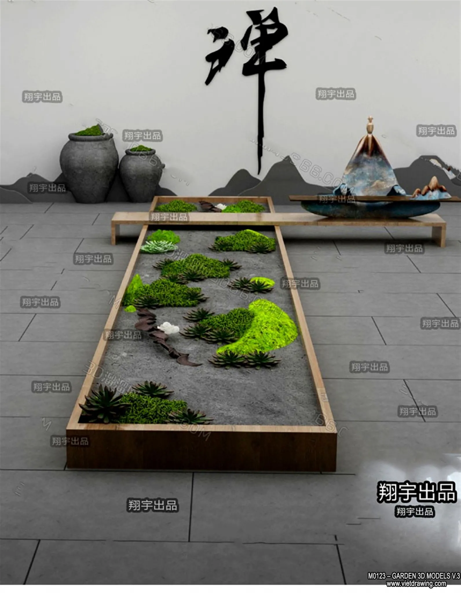 Garden 3D Models - Architecture Decor 3D - 101