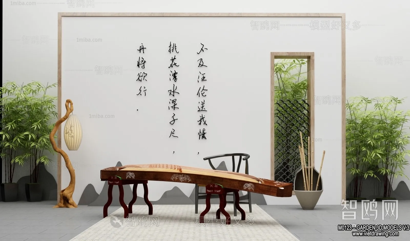 Garden 3D Models - Architecture Decor 3D - 102