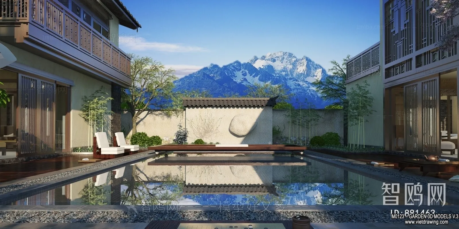 Garden 3D Models - Architecture Decor 3D - 103