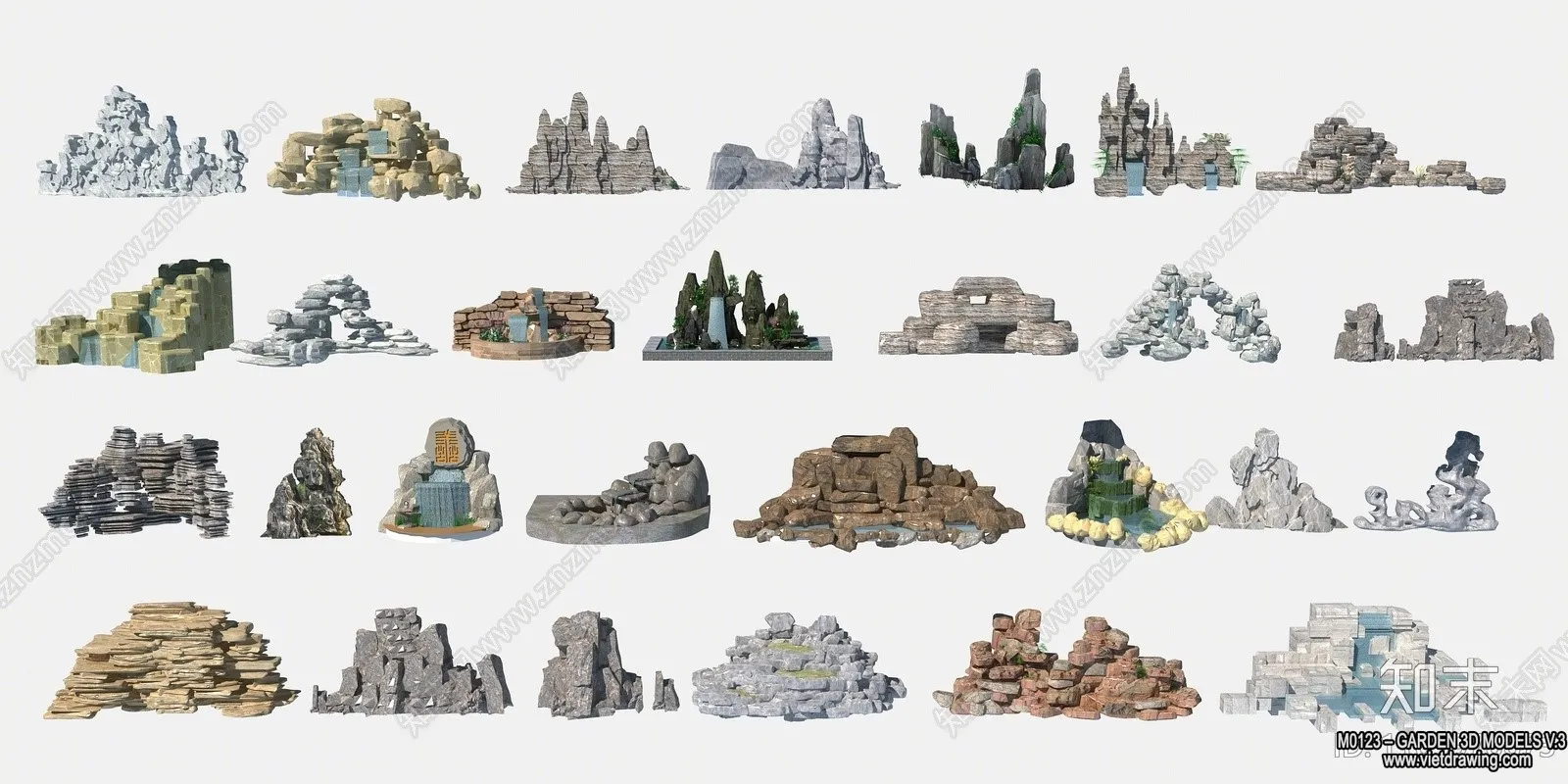 Garden 3D Models - Architecture Decor 3D - 108