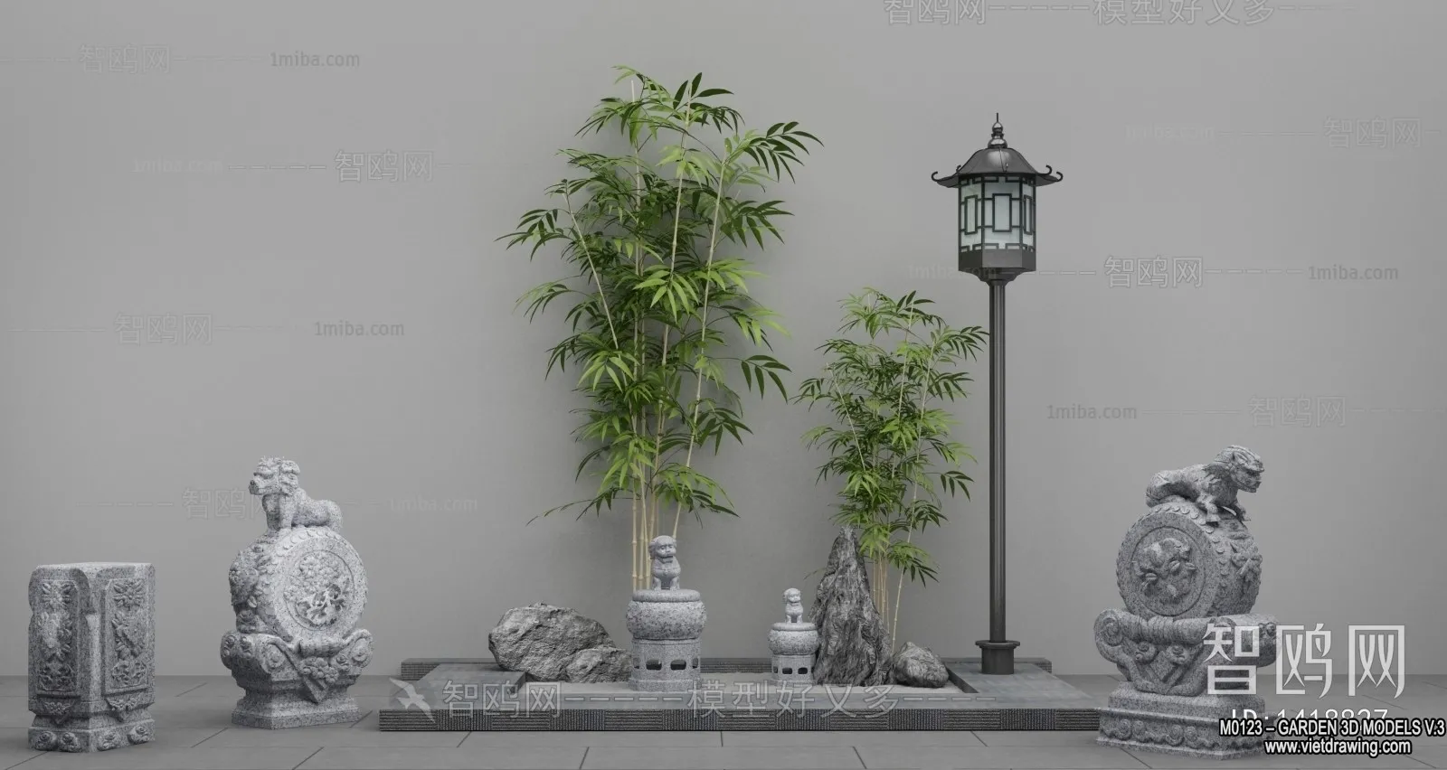 Garden 3D Models - Architecture Decor 3D - 109