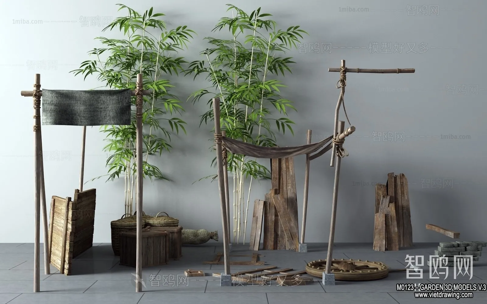 Garden 3D Models - Architecture Decor 3D - 111