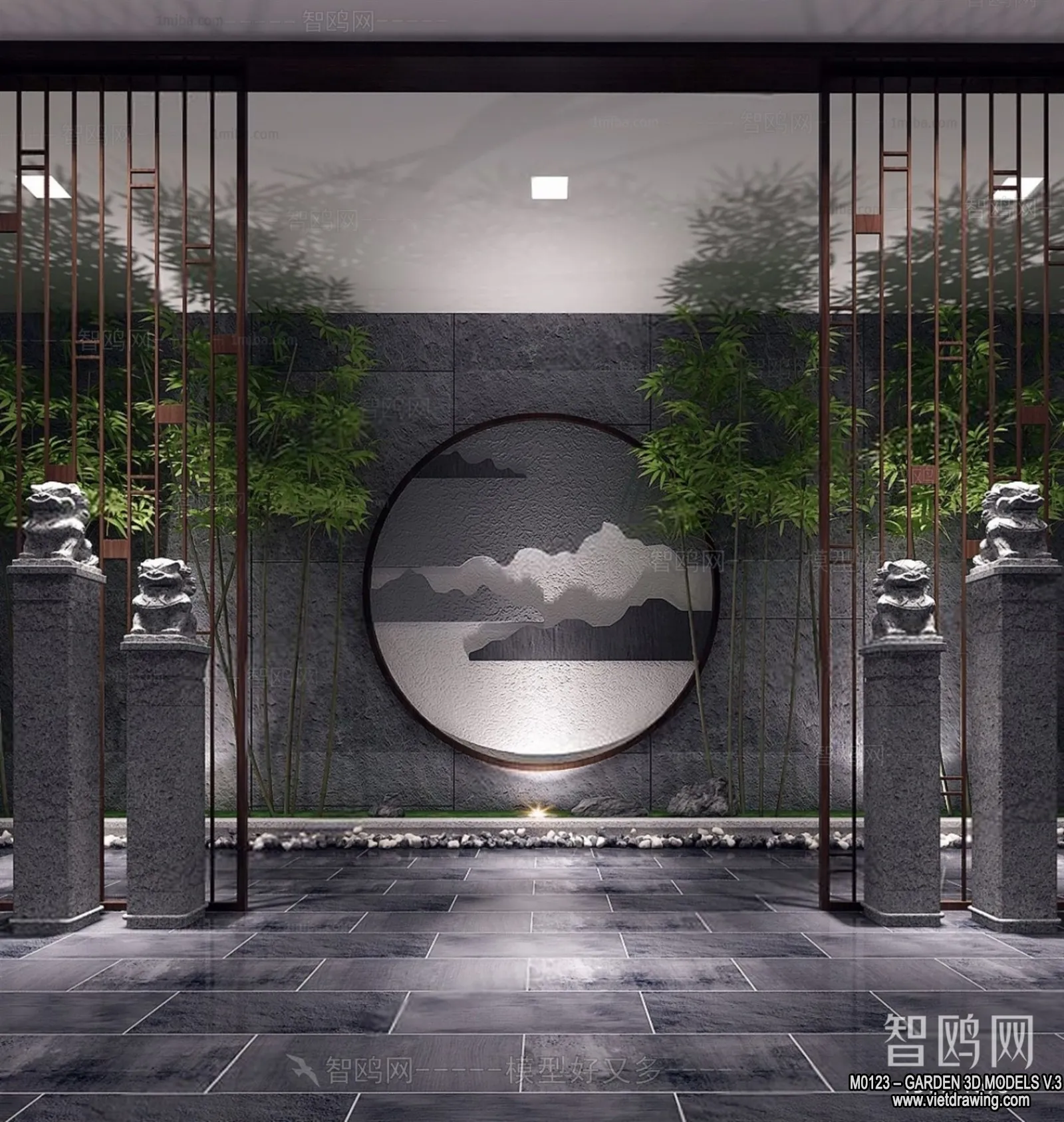 Garden 3D Models - Architecture Decor 3D - 113