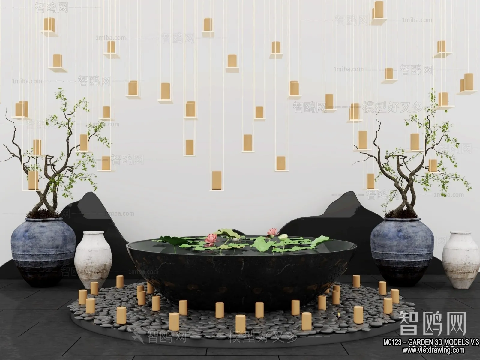 Garden 3D Models - Architecture Decor 3D - 117