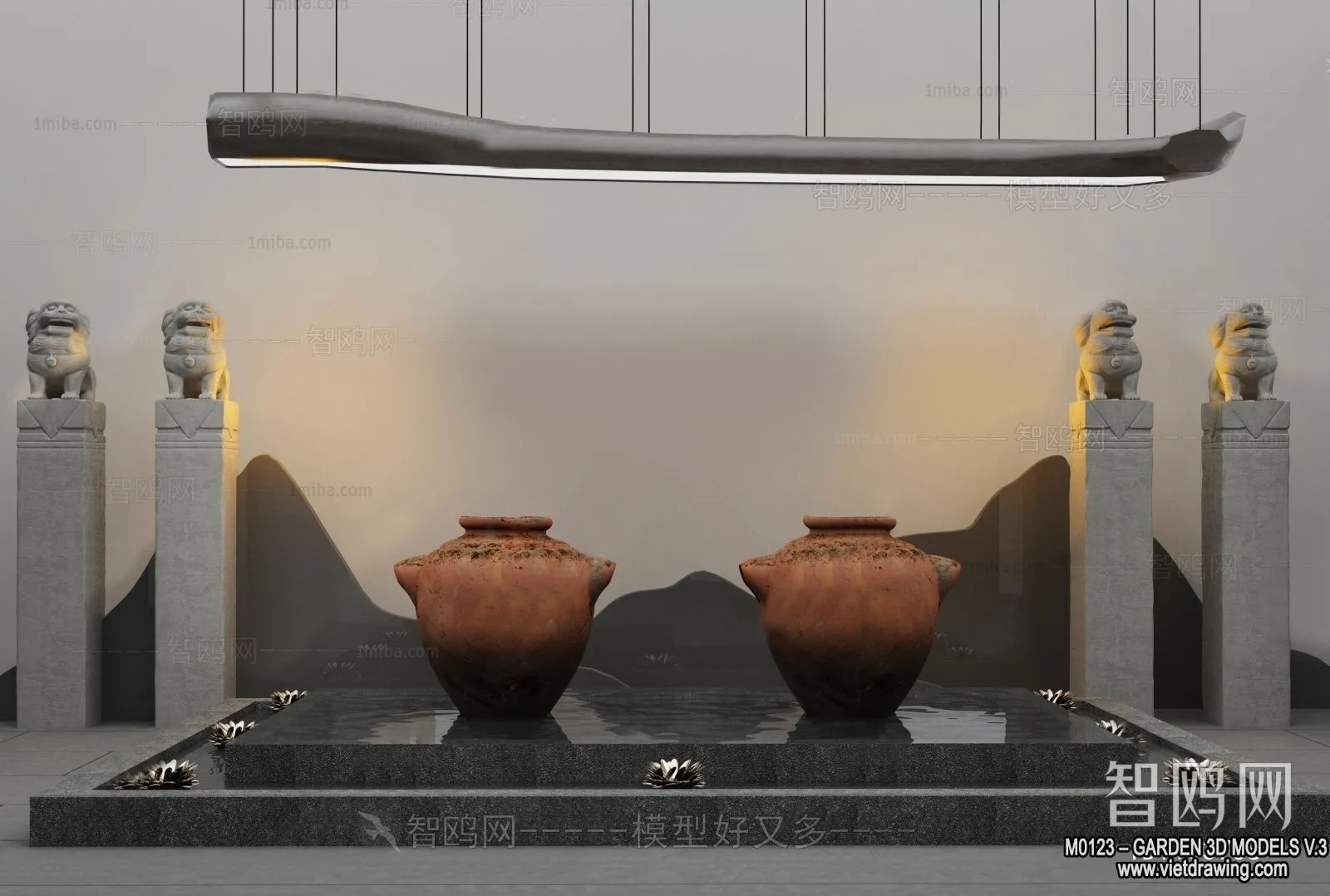 Garden 3D Models - Architecture Decor 3D - 120