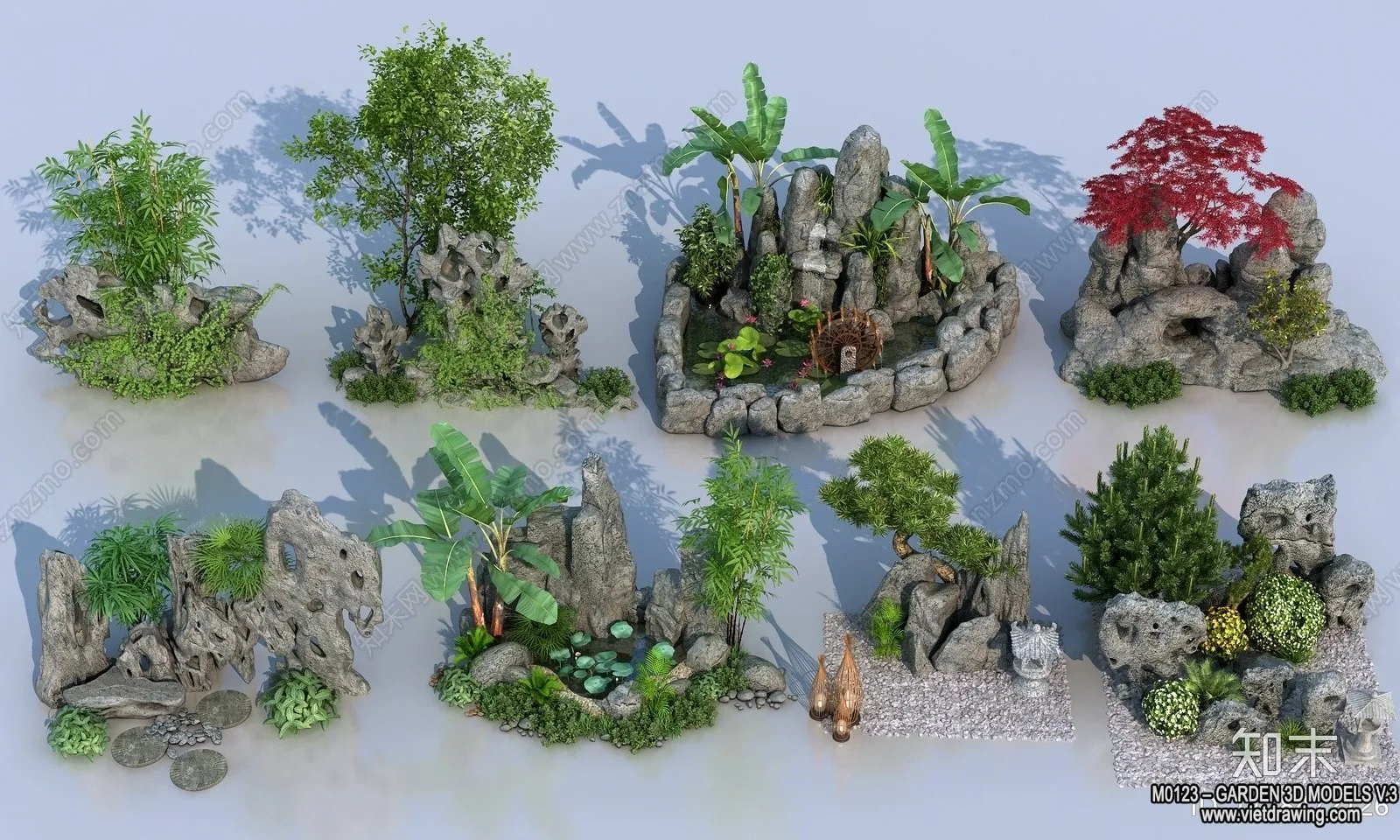 Garden 3D Models - Architecture Decor 3D - 130