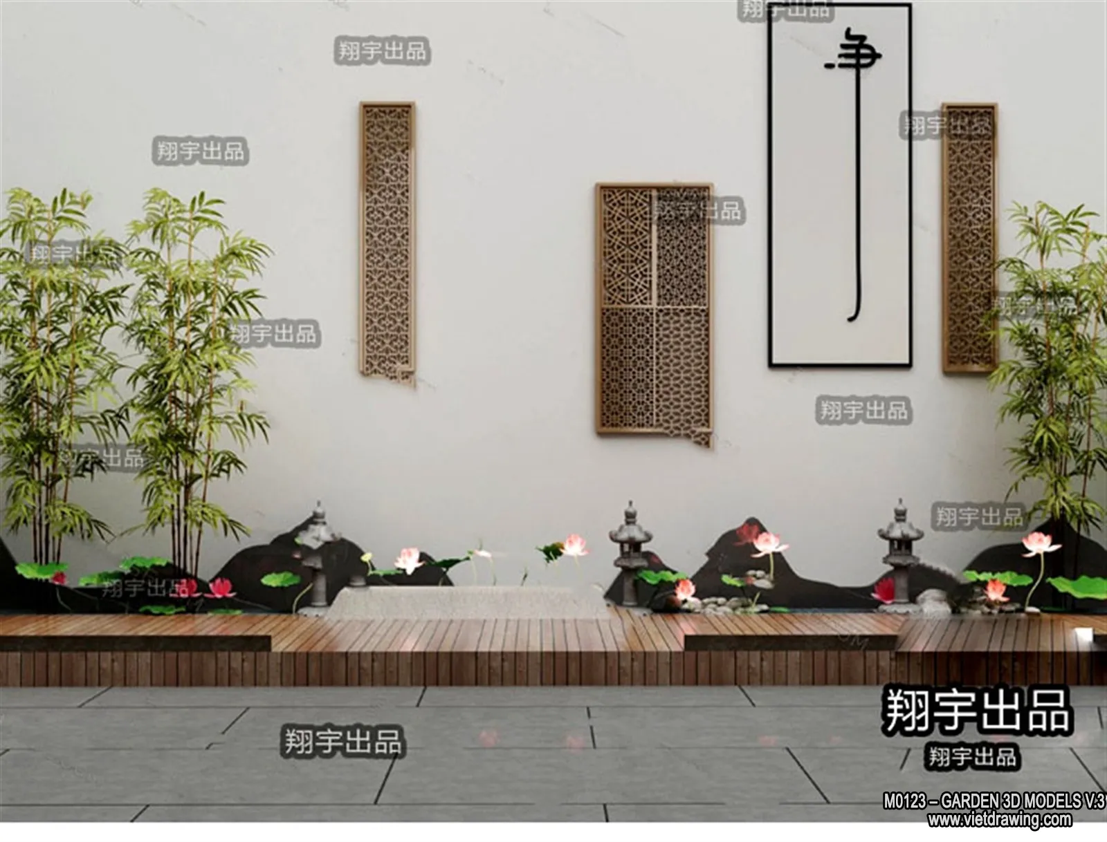 Garden 3D Models - Architecture Decor 3D - 132