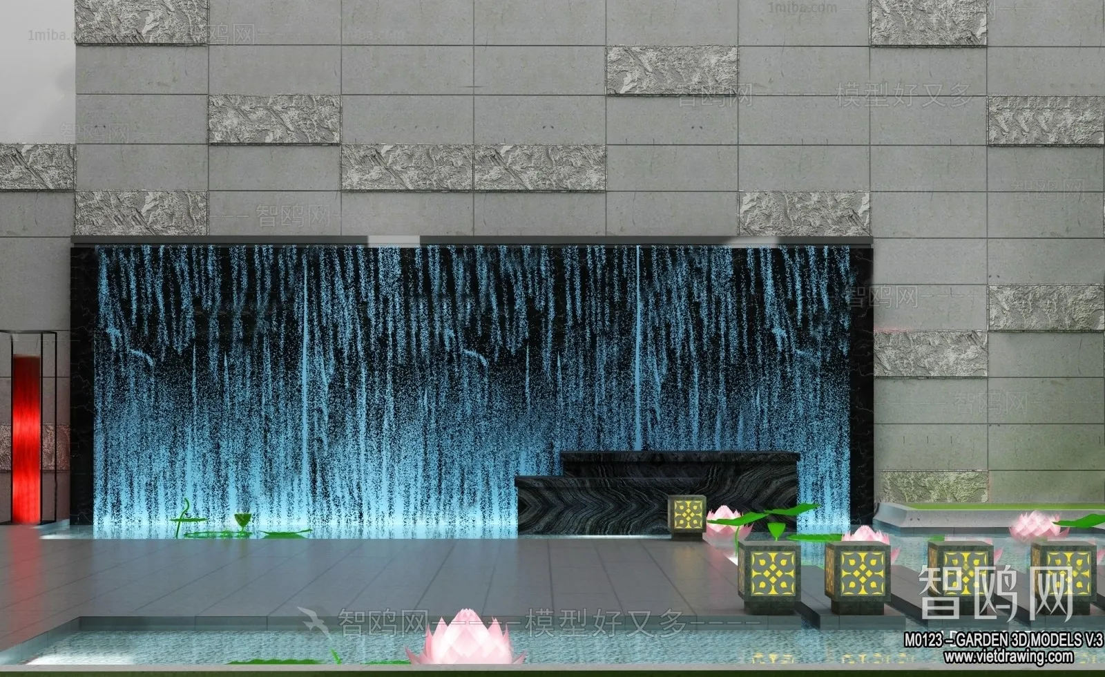 Garden 3D Models - Architecture Decor 3D - 135