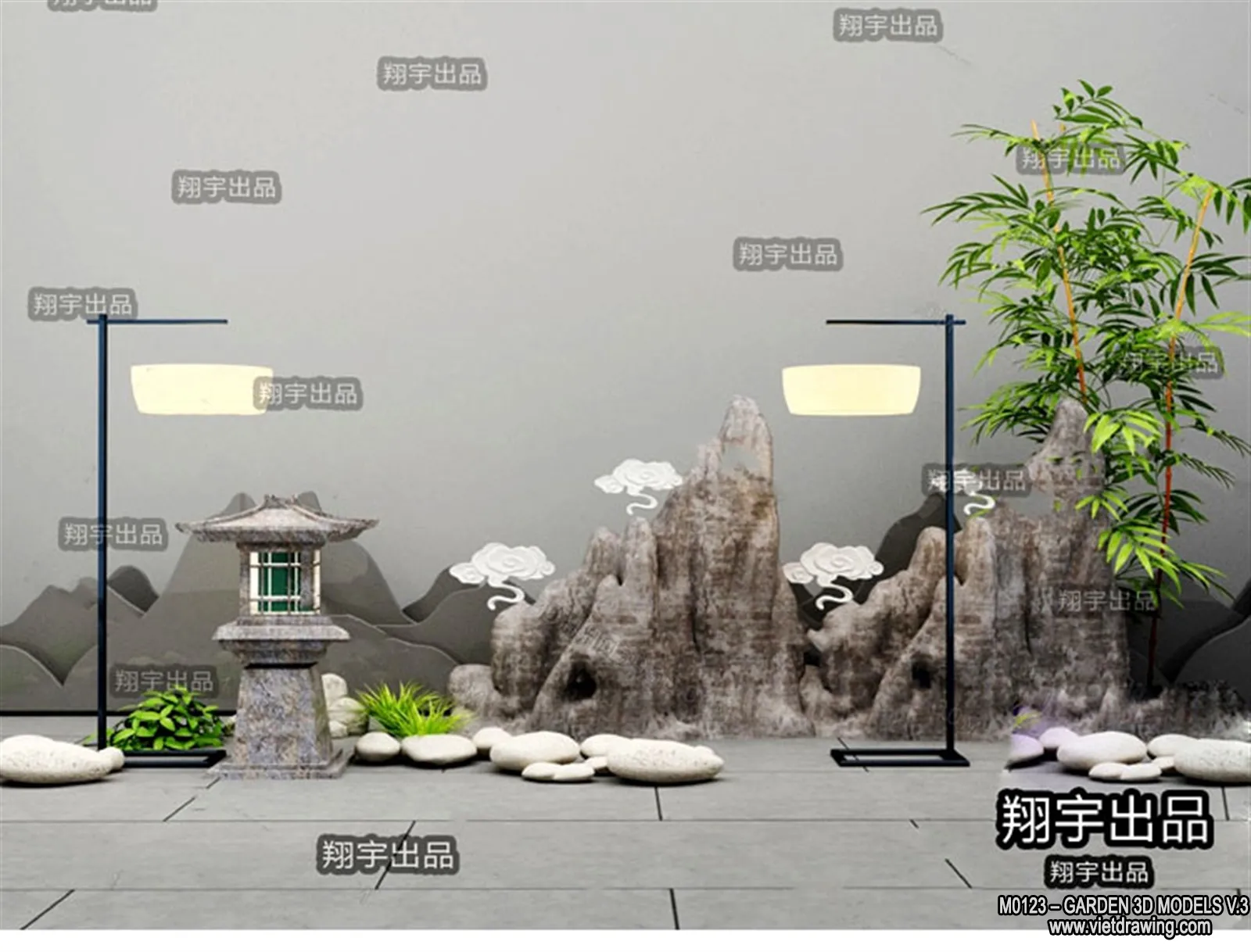 Garden 3D Models - Architecture Decor 3D - 139