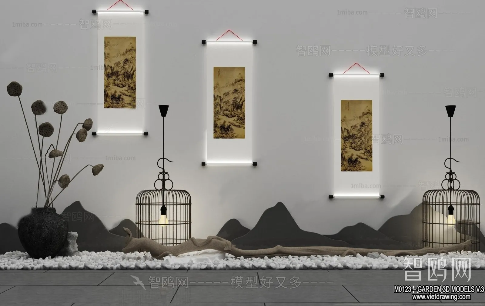 Garden 3D Models - Architecture Decor 3D - 143