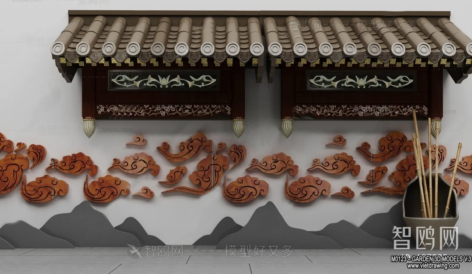 Garden 3D Models - Architecture Decor 3D - 145