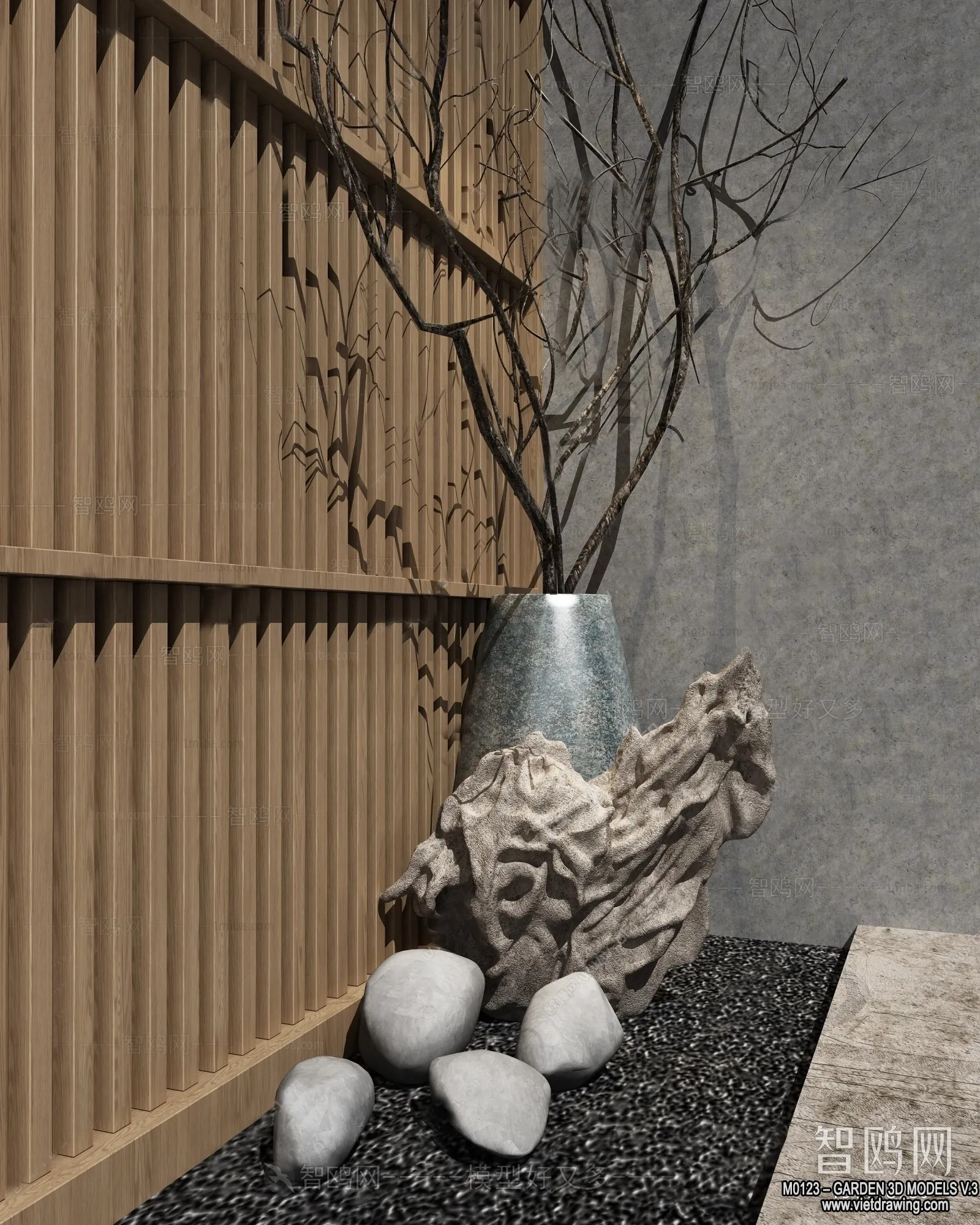 Garden 3D Models - Architecture Decor 3D - 146