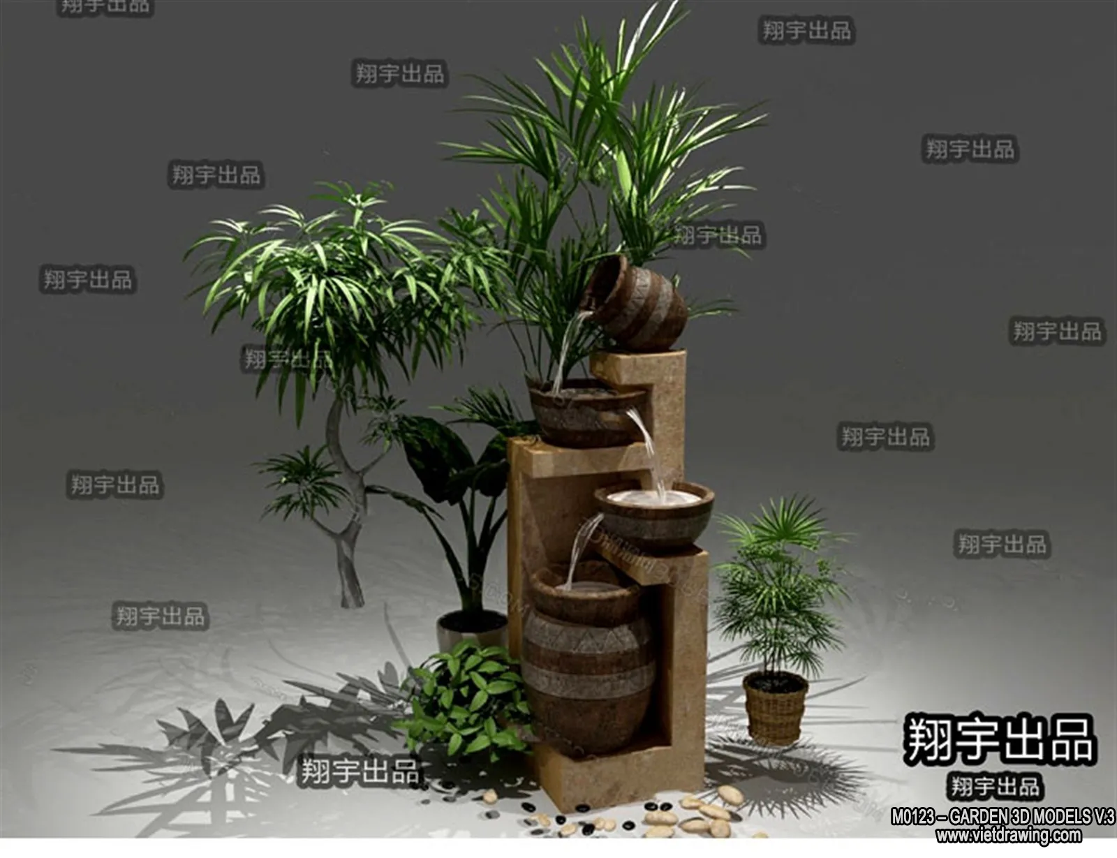 Garden 3D Models - Architecture Decor 3D - 150