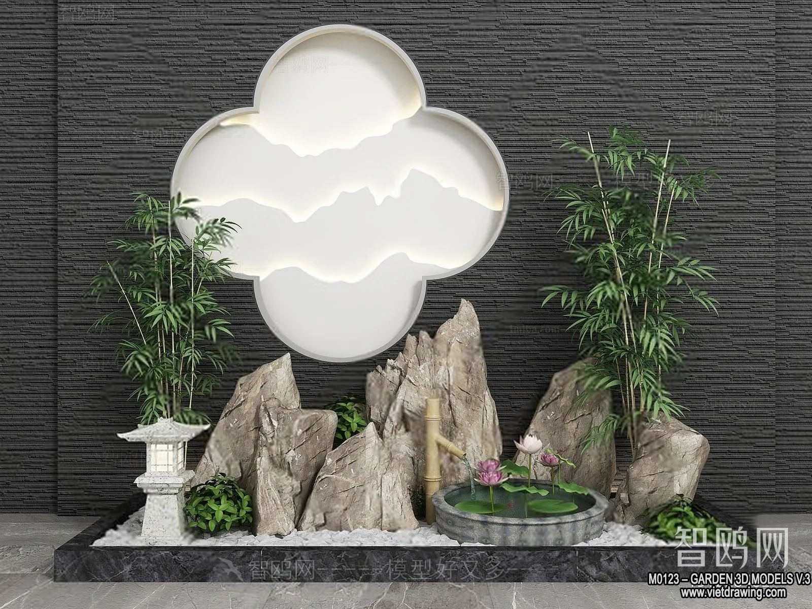 Garden 3D Models - Architecture Decor 3D - 153