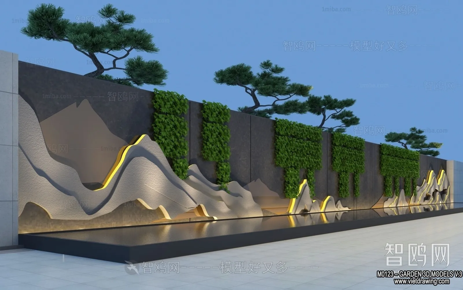 Garden 3D Models - Architecture Decor 3D - 154
